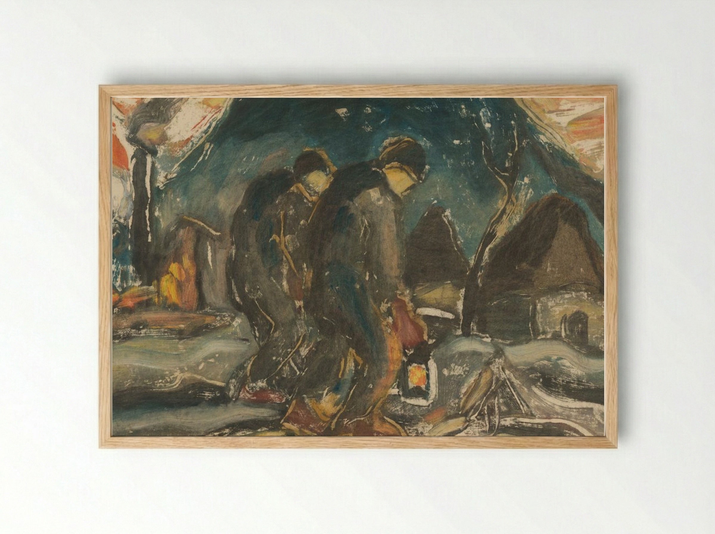 Night Walkers - Zolo Palugyay - Framed Print Wood