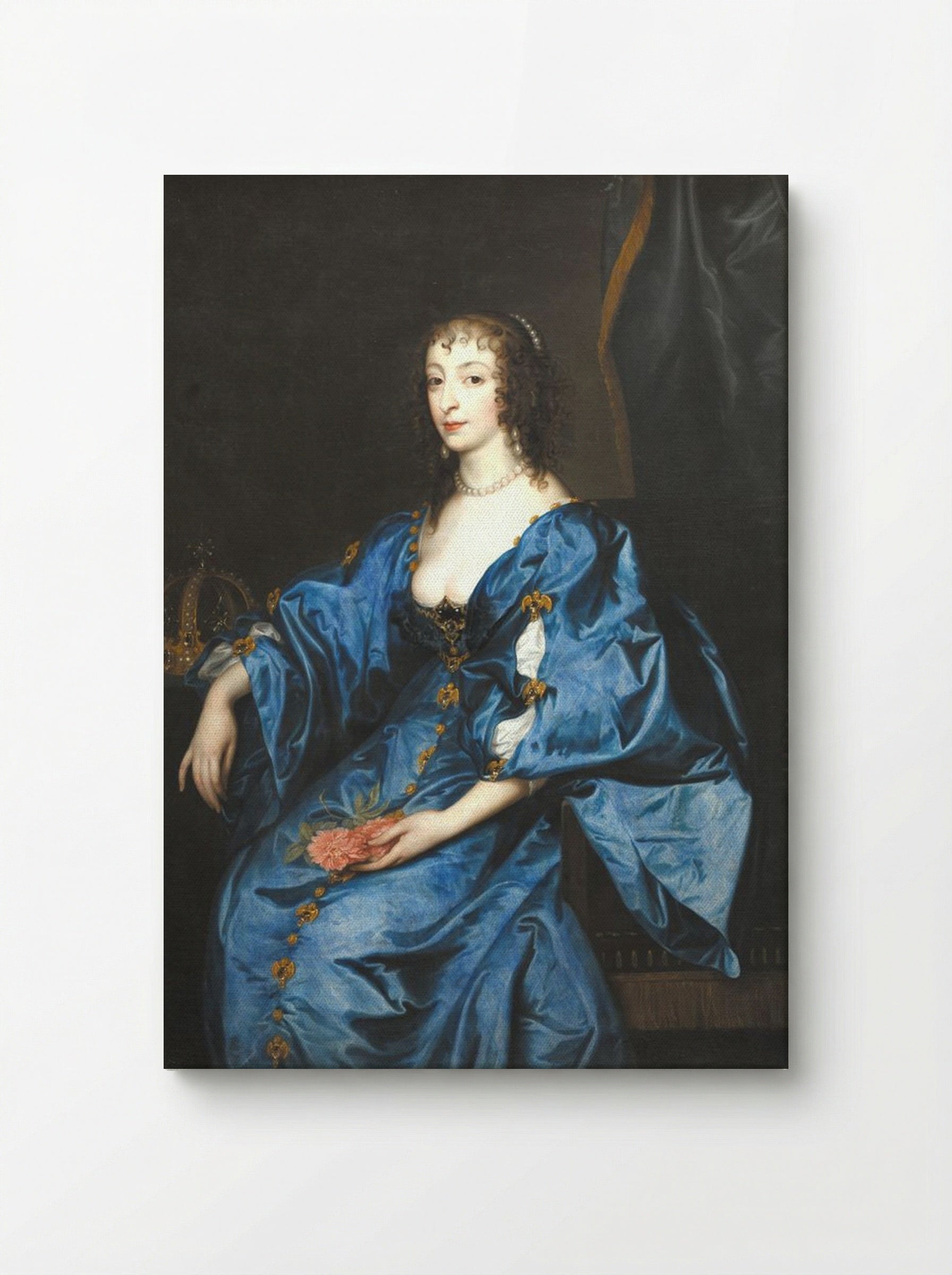 Portrait of Queen Henrietta Maria, Consort of King Charles I - Anthony van Dyck - Canvas