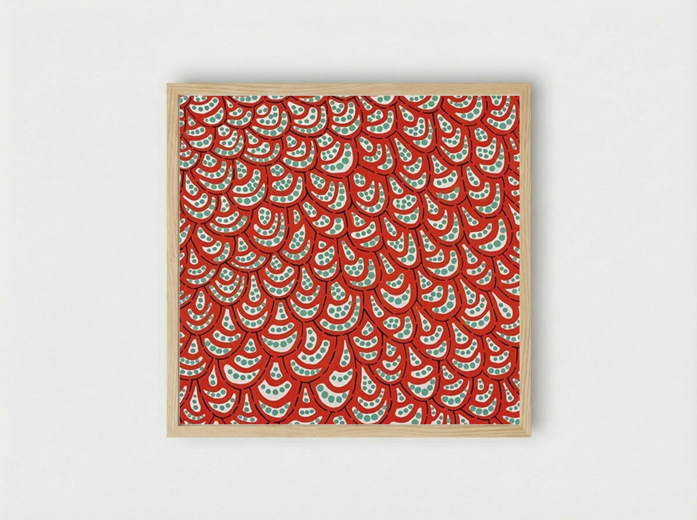 Petals - Yayoi Kusama - Framed Print Wood