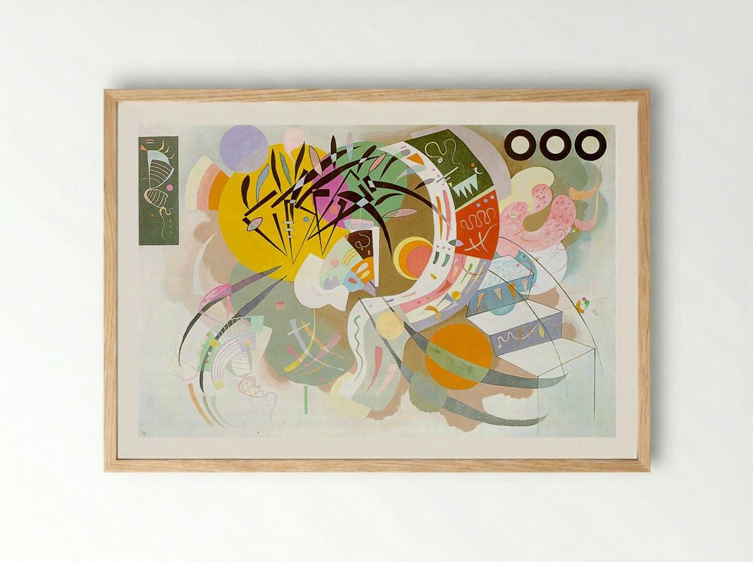 Dominant Curve - Wassily Kandinsky - Framed Print Wood