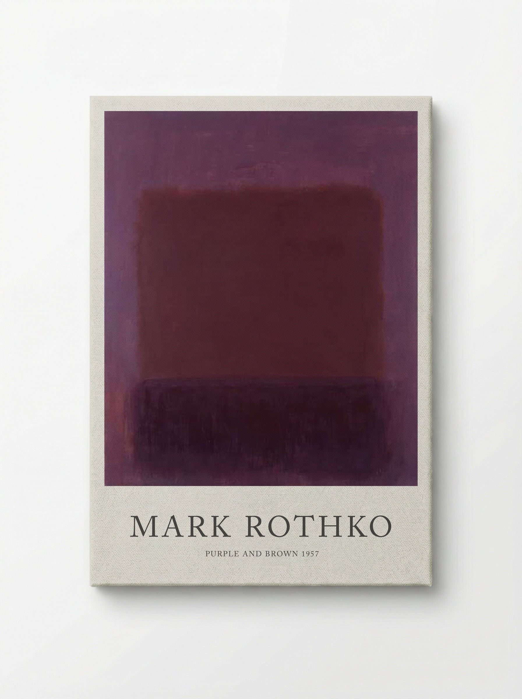 Purple and Brown - Mark Rothko - Canvas