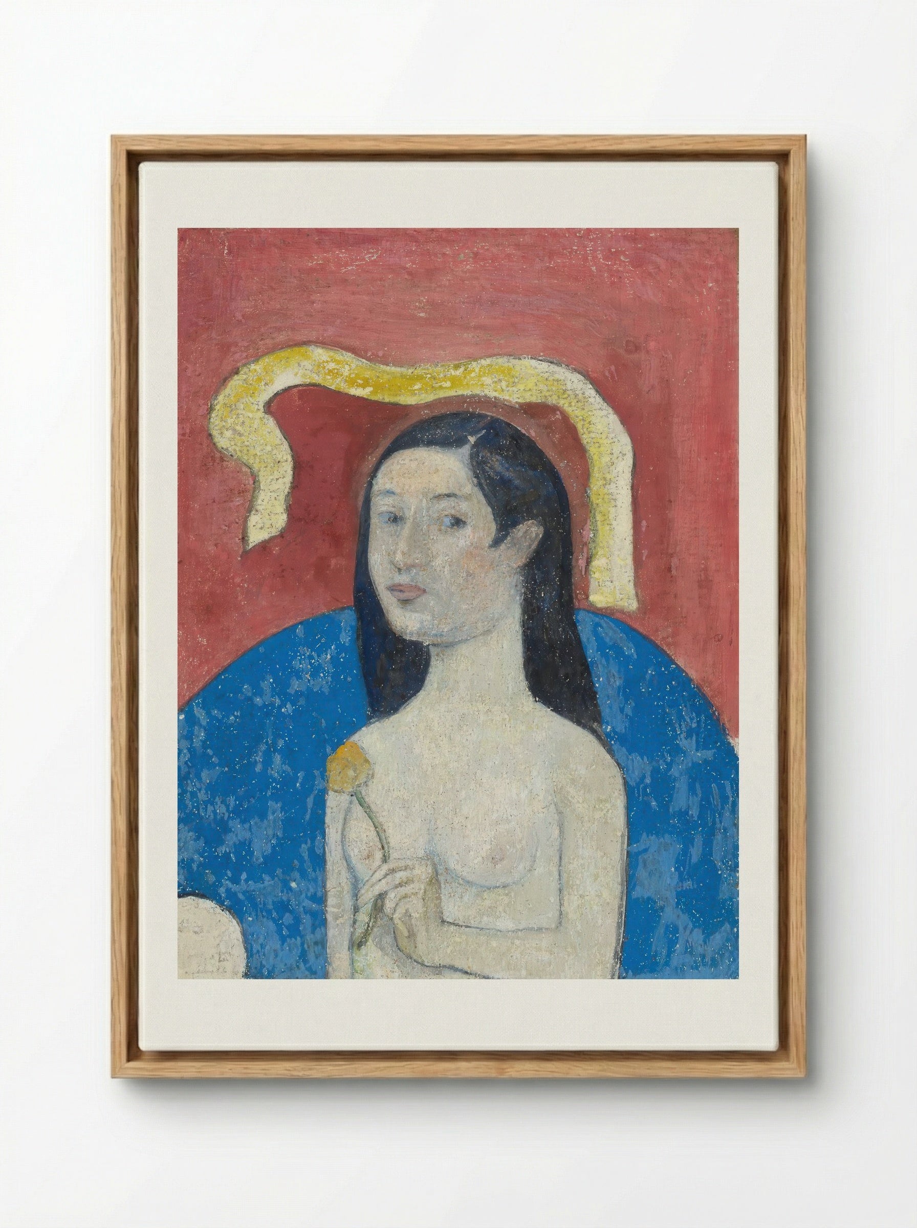 Portrait of the Artist's Mother, Eve - Paul Gauguin - Framed Canvas Wood