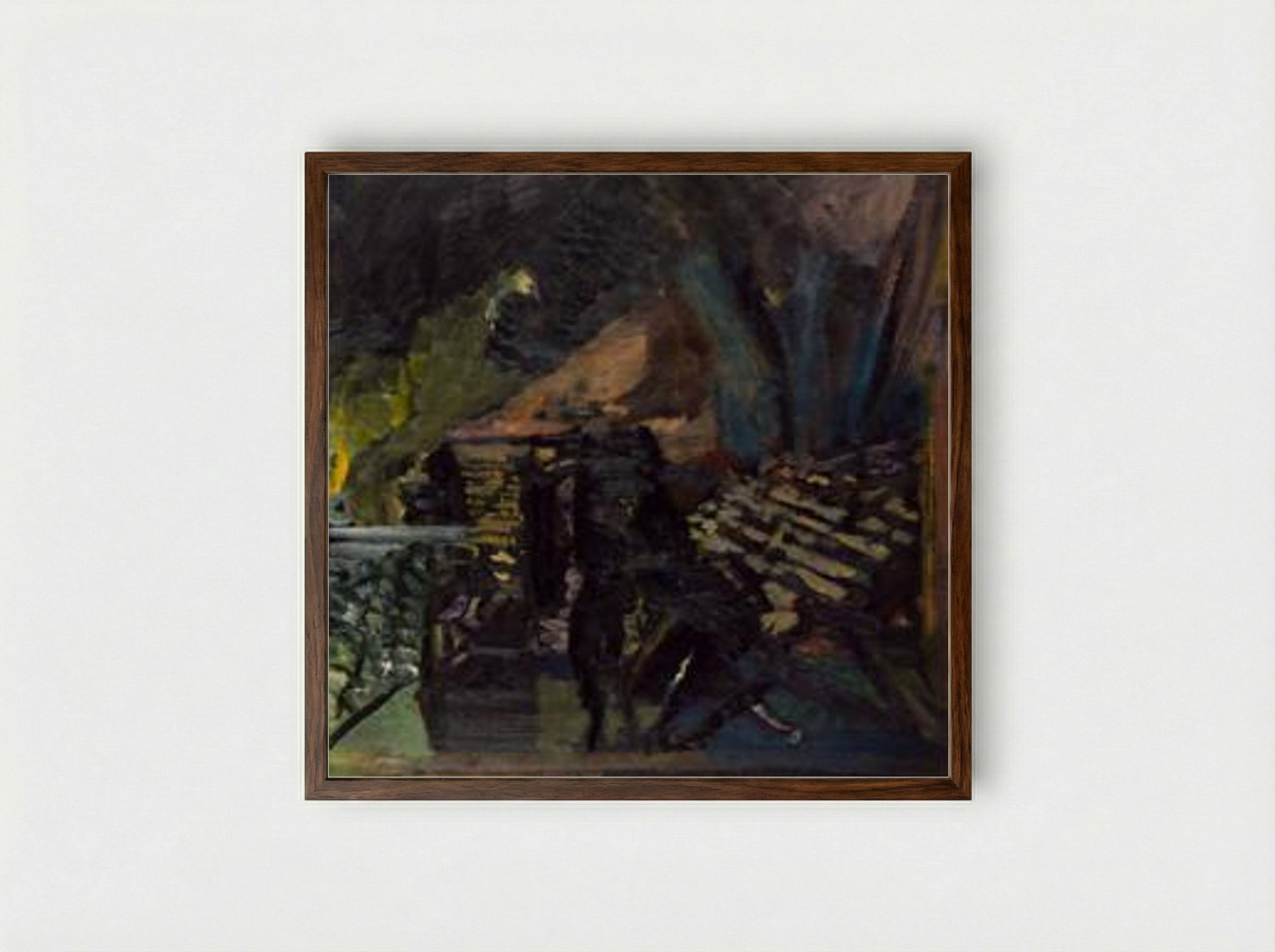 Bomb Store - David Bomberg - Framed Print Dark Wood