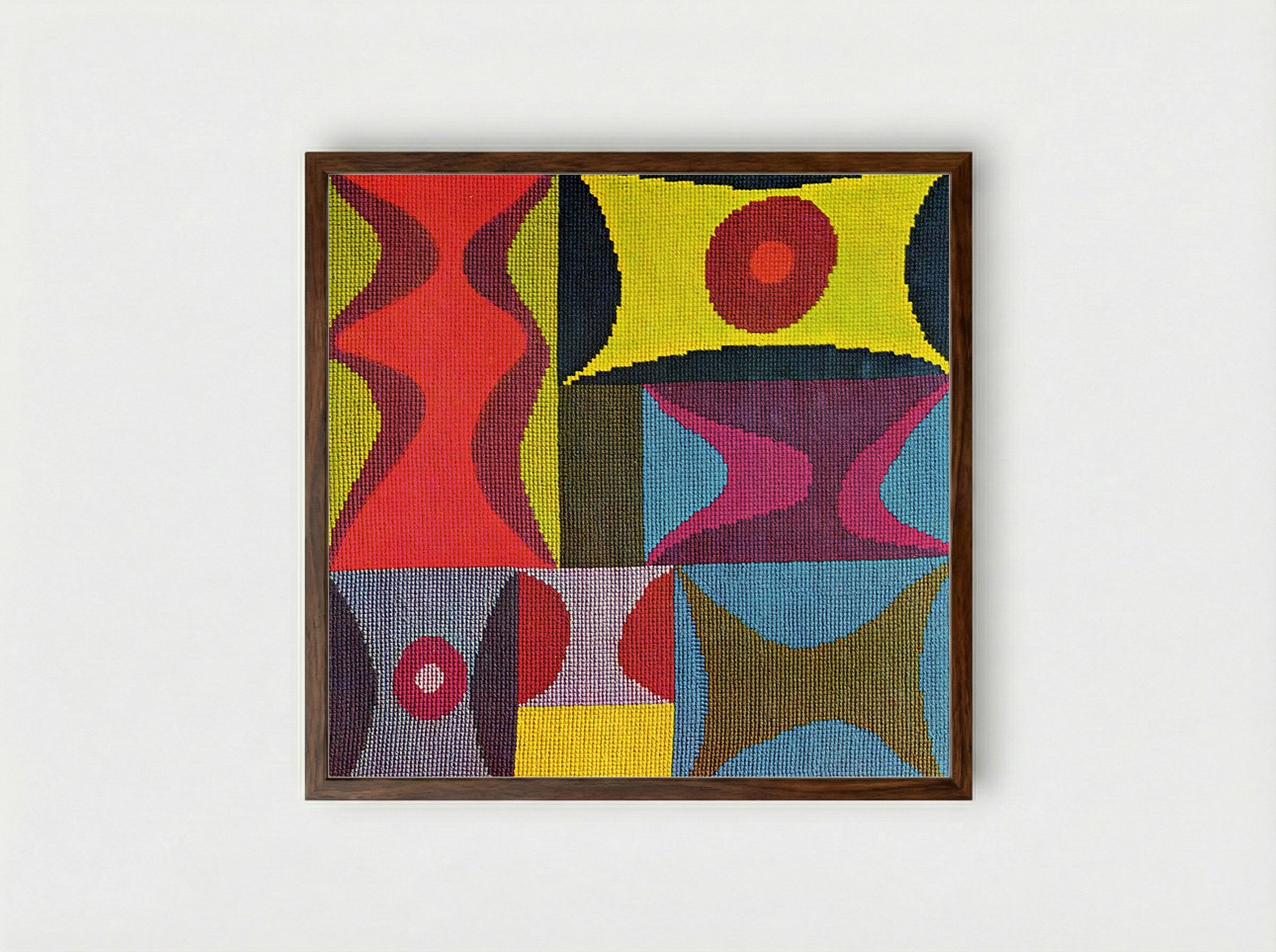 Elementary Forms - Sophie Taeuber-Arp - Framed Print Dark Wood