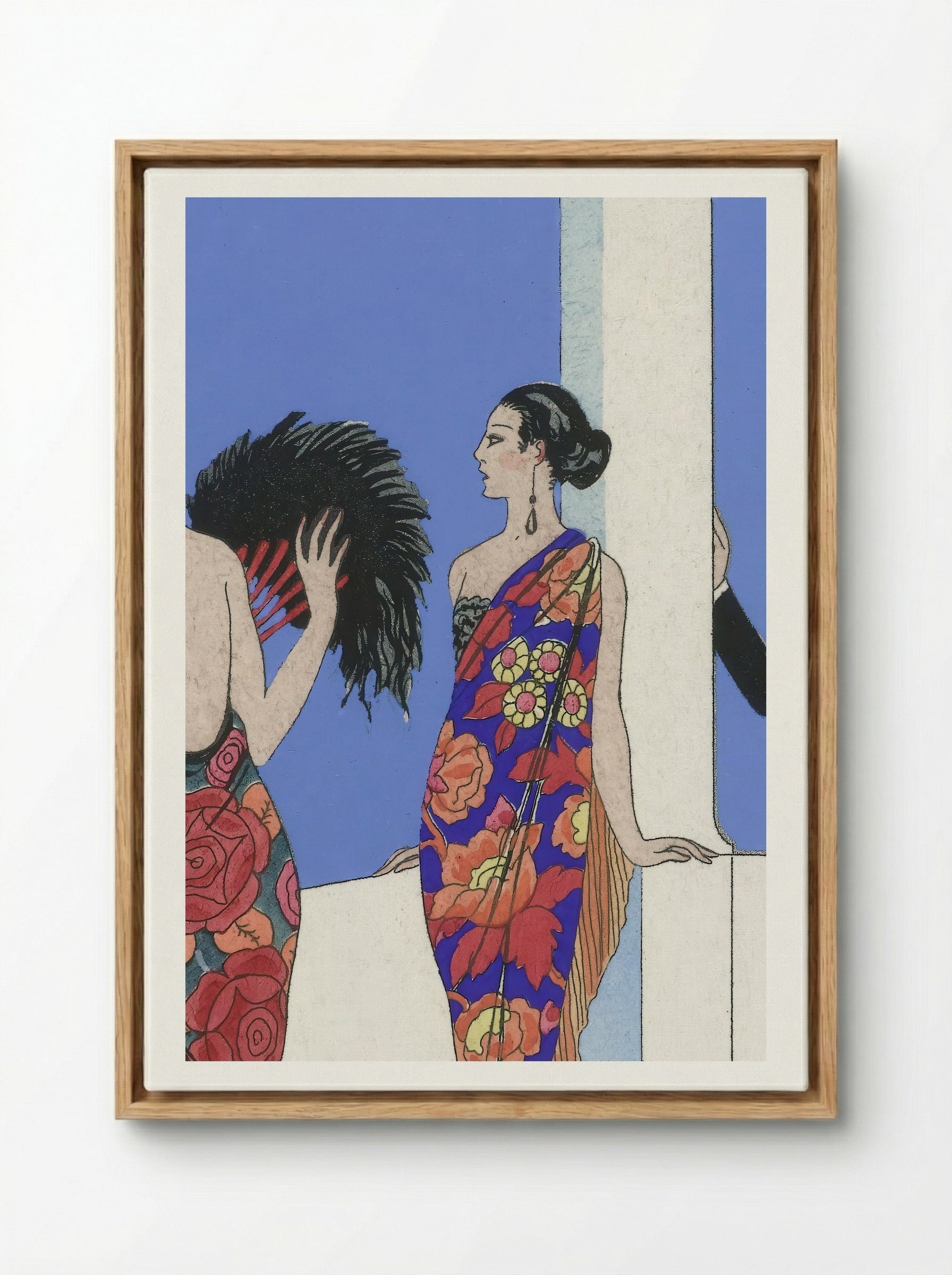 Le Goût des Châles - George Barbier - Framed Canvas Wood