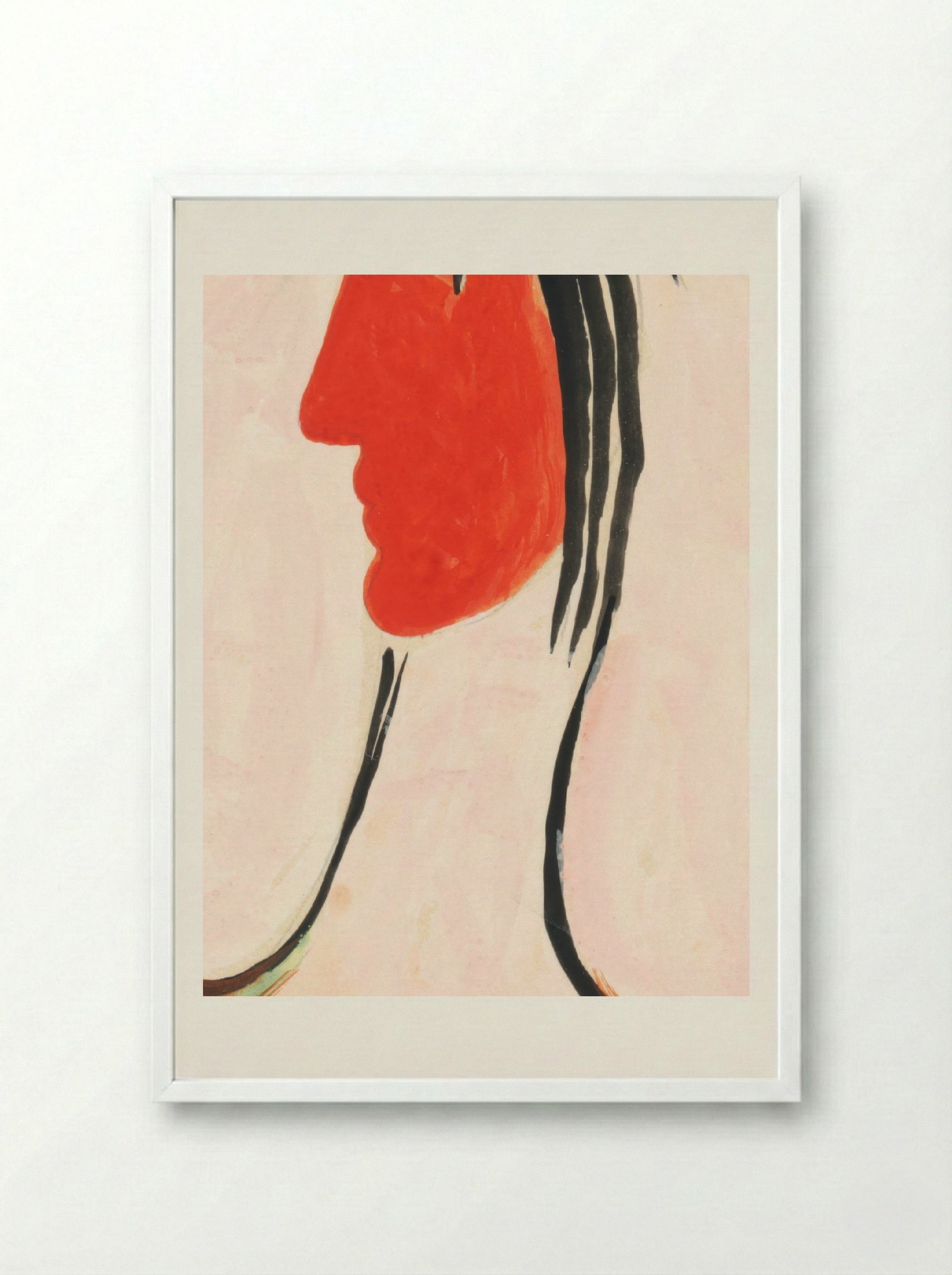 In Front of a Mirror - Mikuláš Galanda - Framed Print White