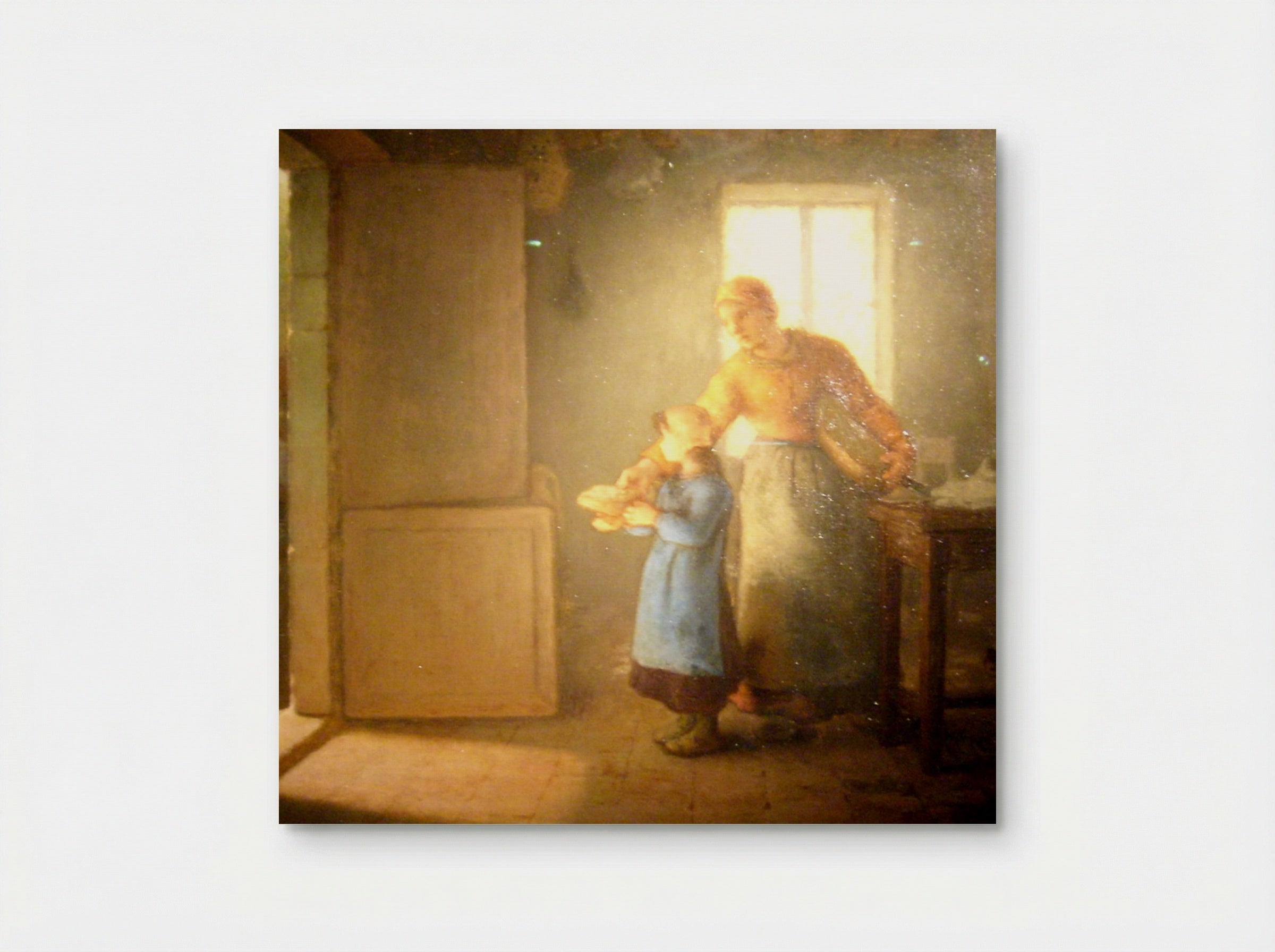 Untitled (Woman and Child Offering Bread) - Fine Art Print - Poster