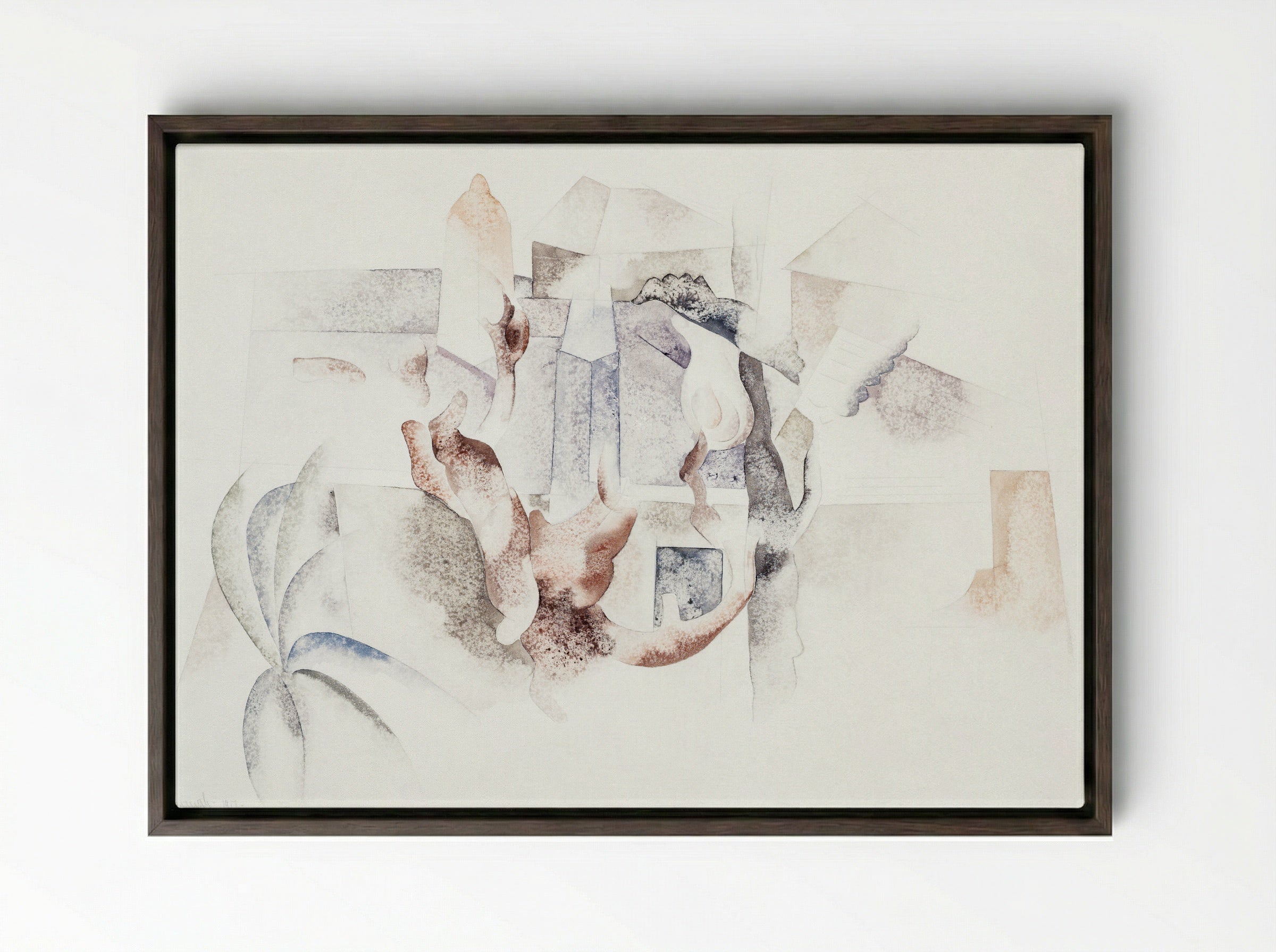 Bermuda Landscape No. 2 - Charles Demuth - Framed Canvas Dark Wood