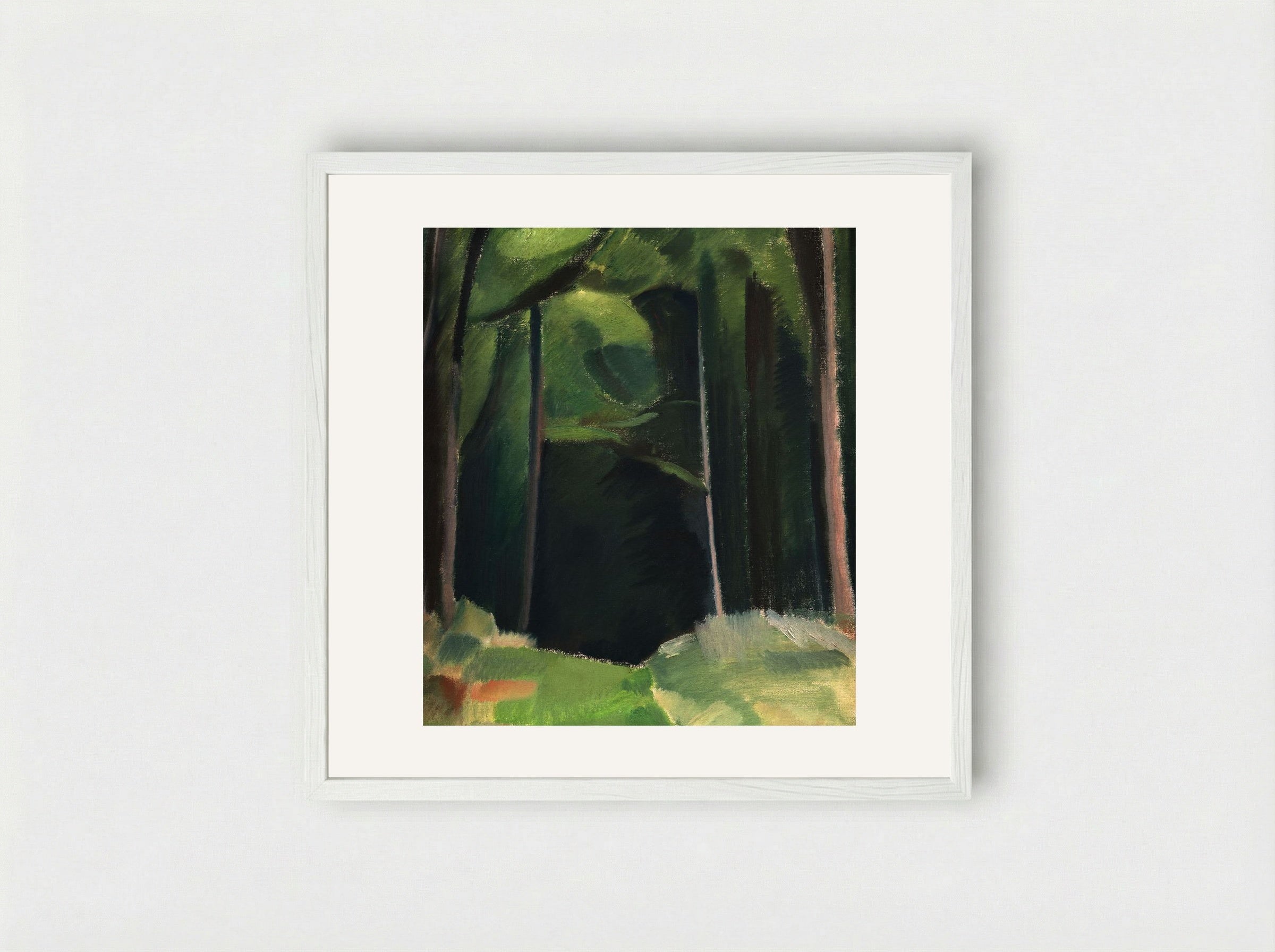 Inside the Wood - Harald Giersing - Framed Print White