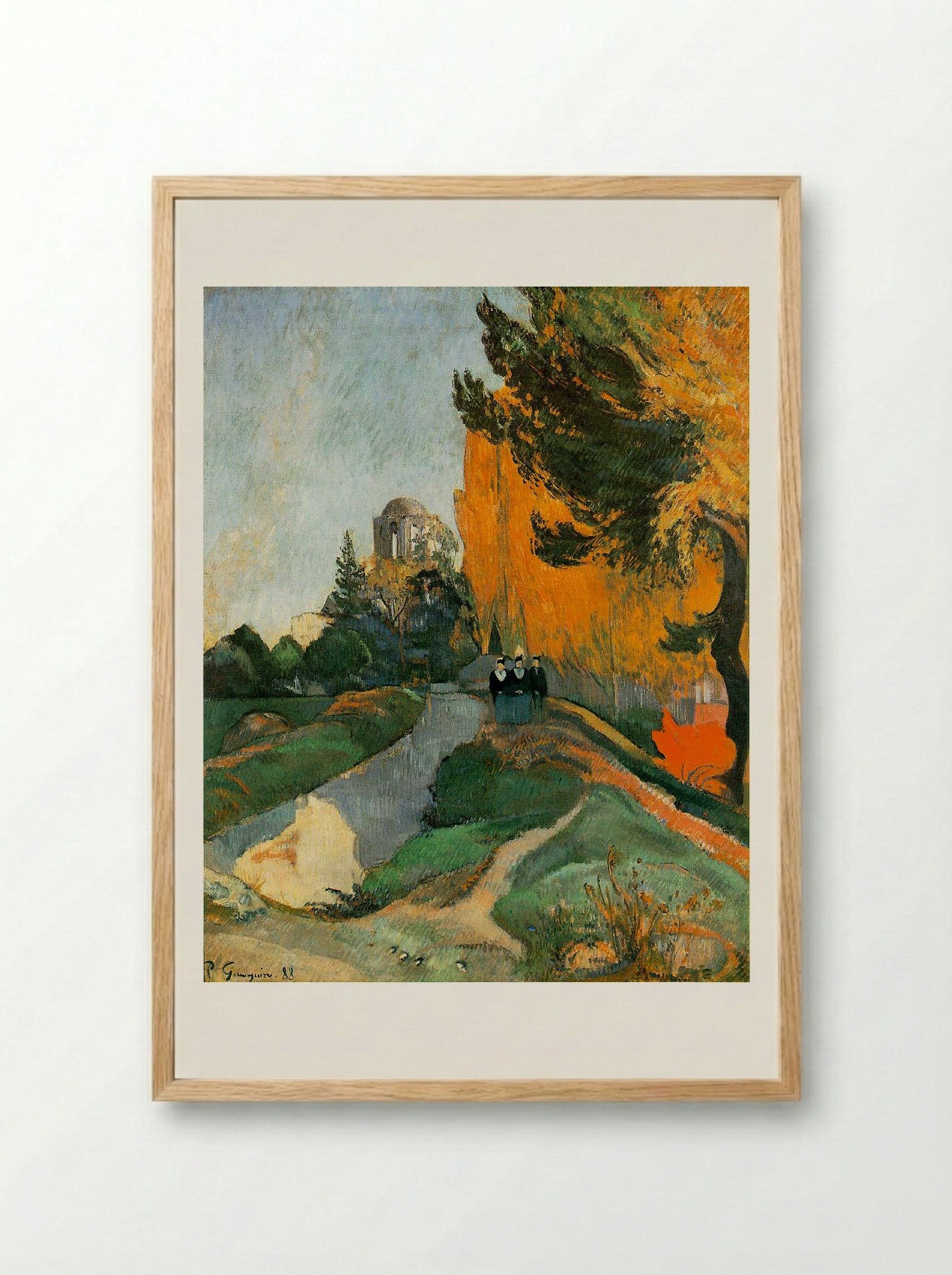 Les Alyscamps - Paul Gauguin - Framed Print Wood