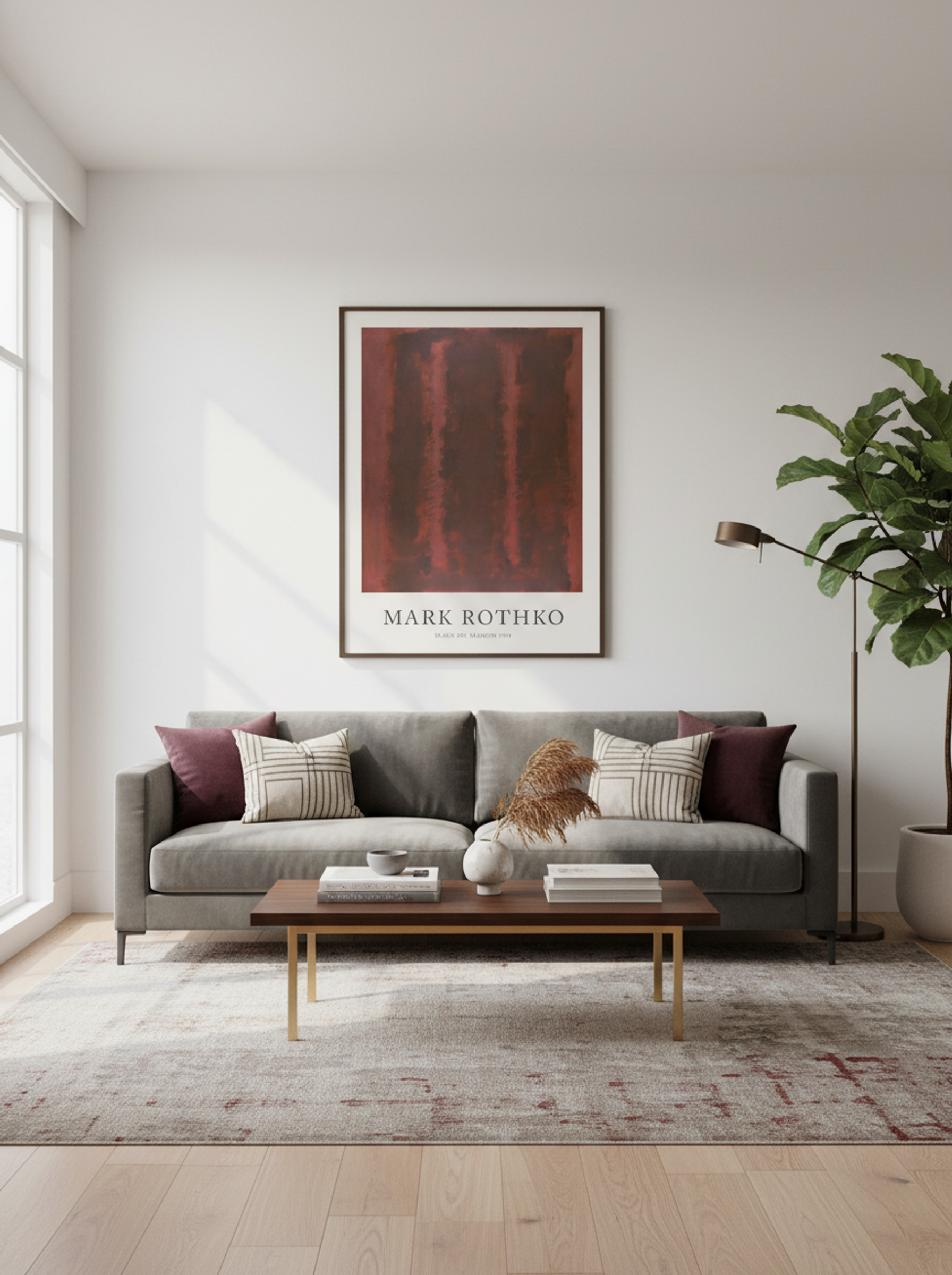 Black on Maroon - Mark Rothko - Lifestyle