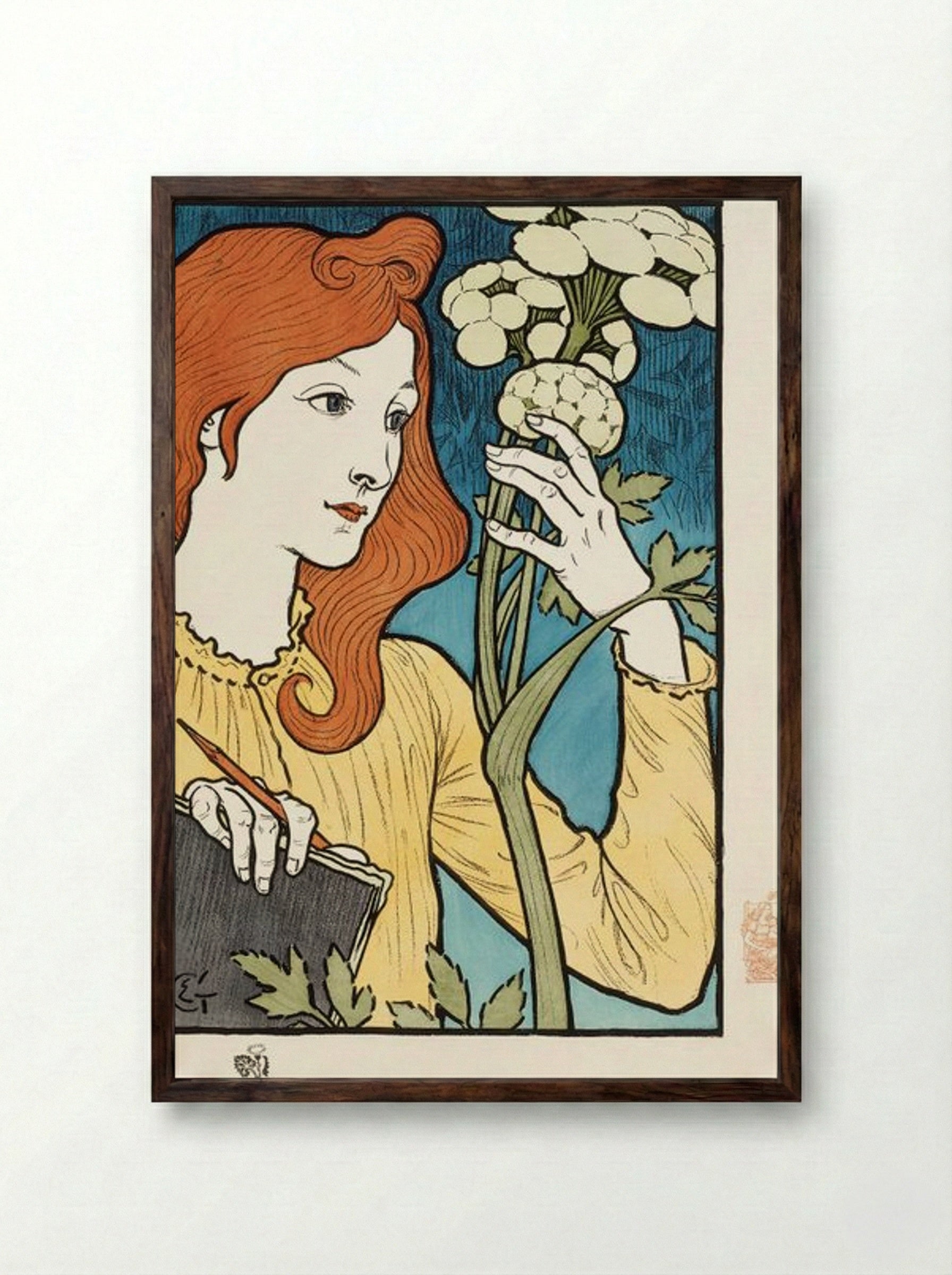 Salon des Cent, 1894 - Eugène Grasset - Framed Print Dark Wood