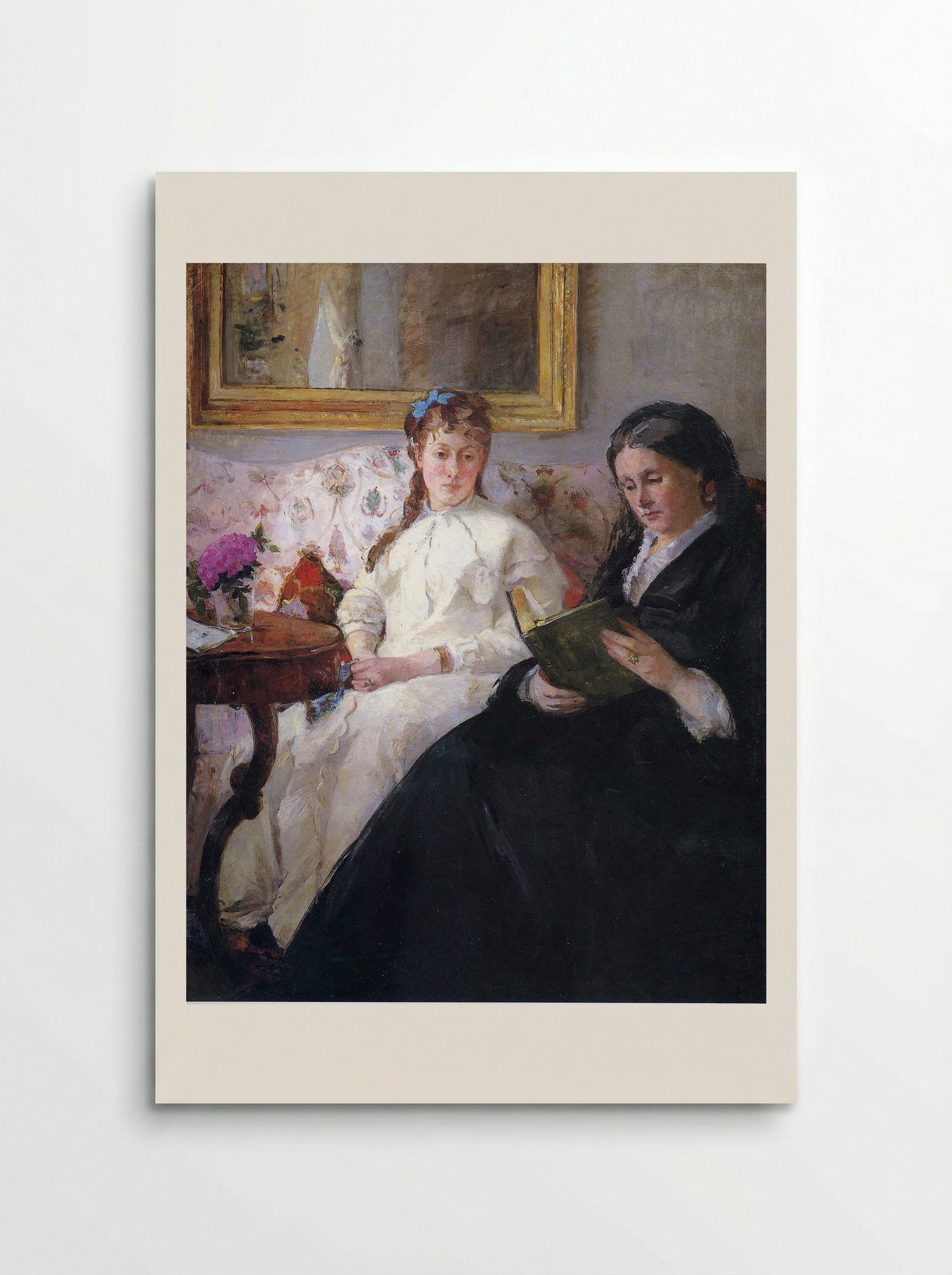 Portrait of the Artist's Mother and Sister - Berthe Morisot - Poster