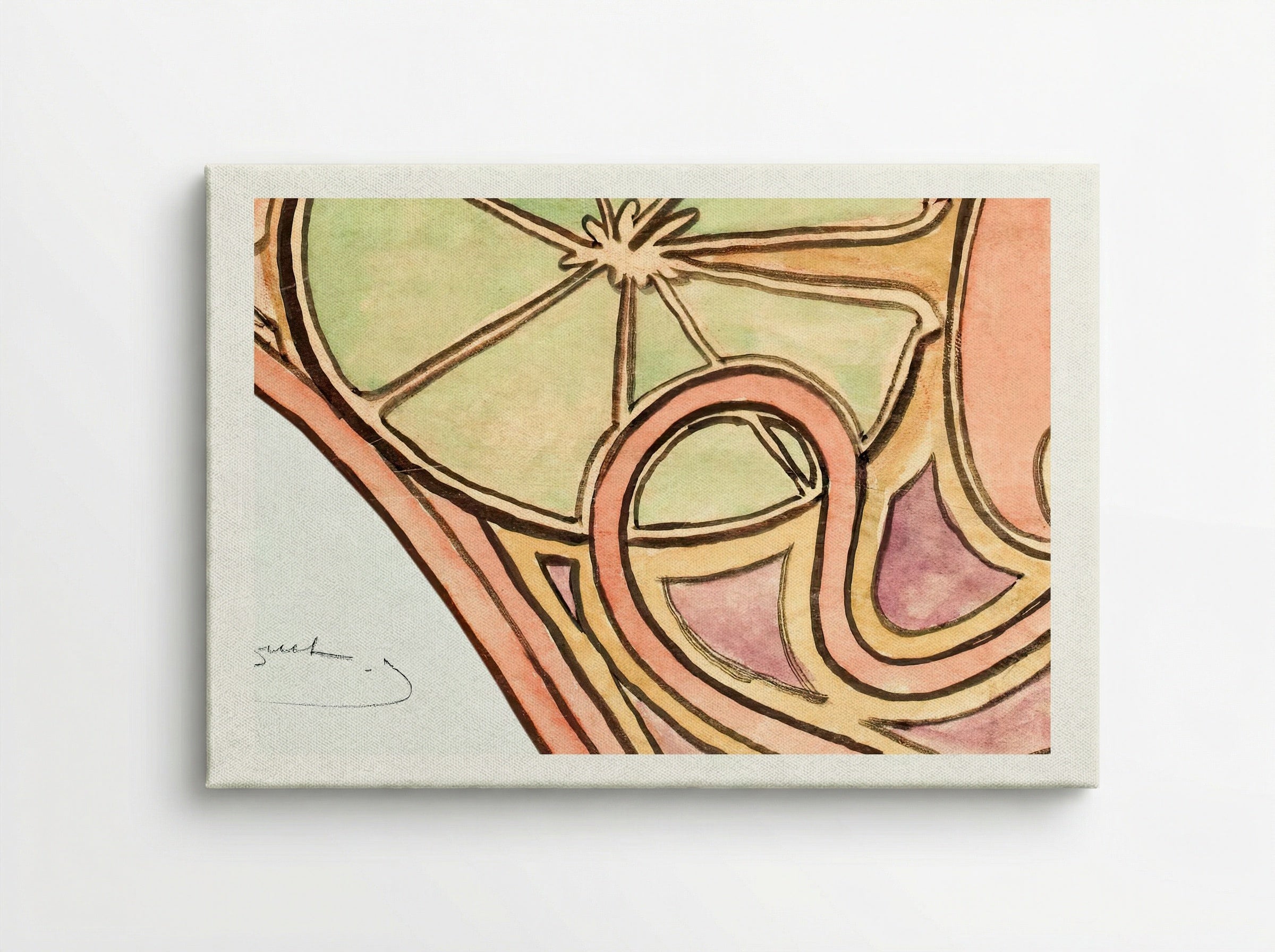 Decor of the Basin Rim of the Fouquet Boutique Fountain - Alphonse Mucha - Canvas