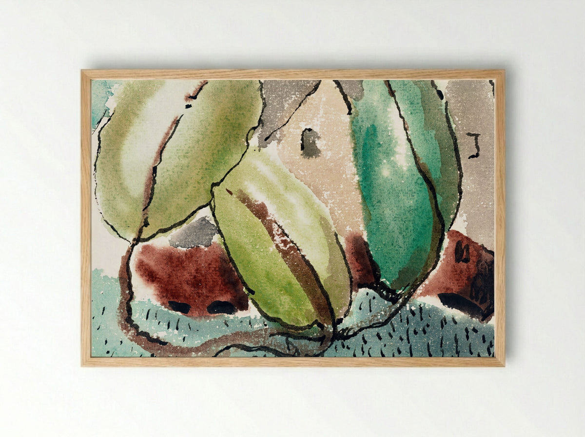 Dove's House with Trees - Arthur Dove - Framed Print Wood