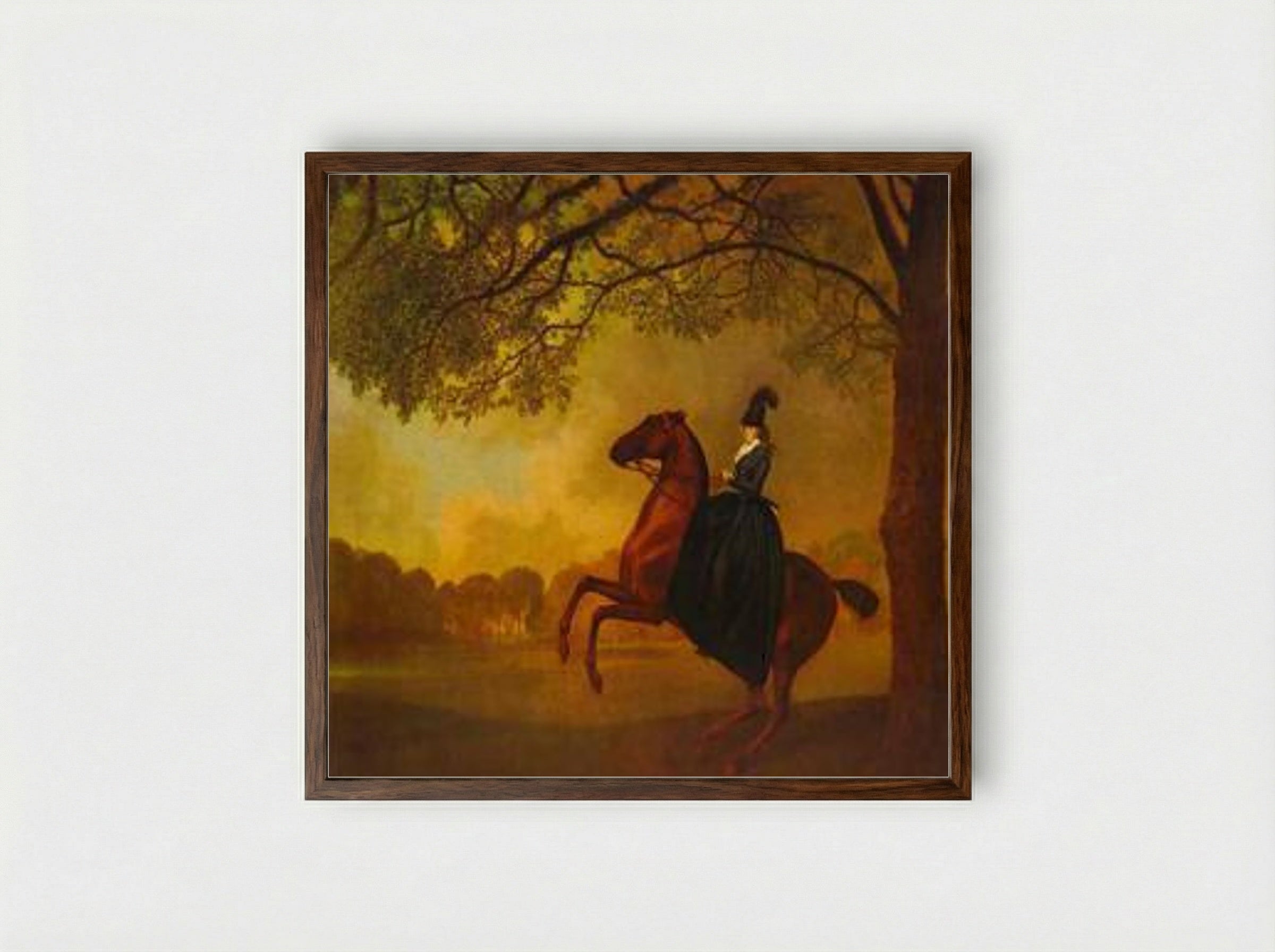 Laetitia, Lady Lade - George Stubbs - Framed Print Dark Wood