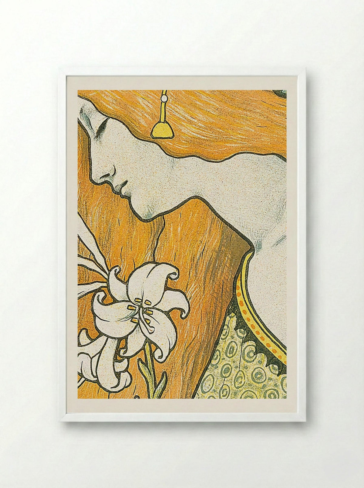 L'Ermitage - Paul Berthon - Framed Print White