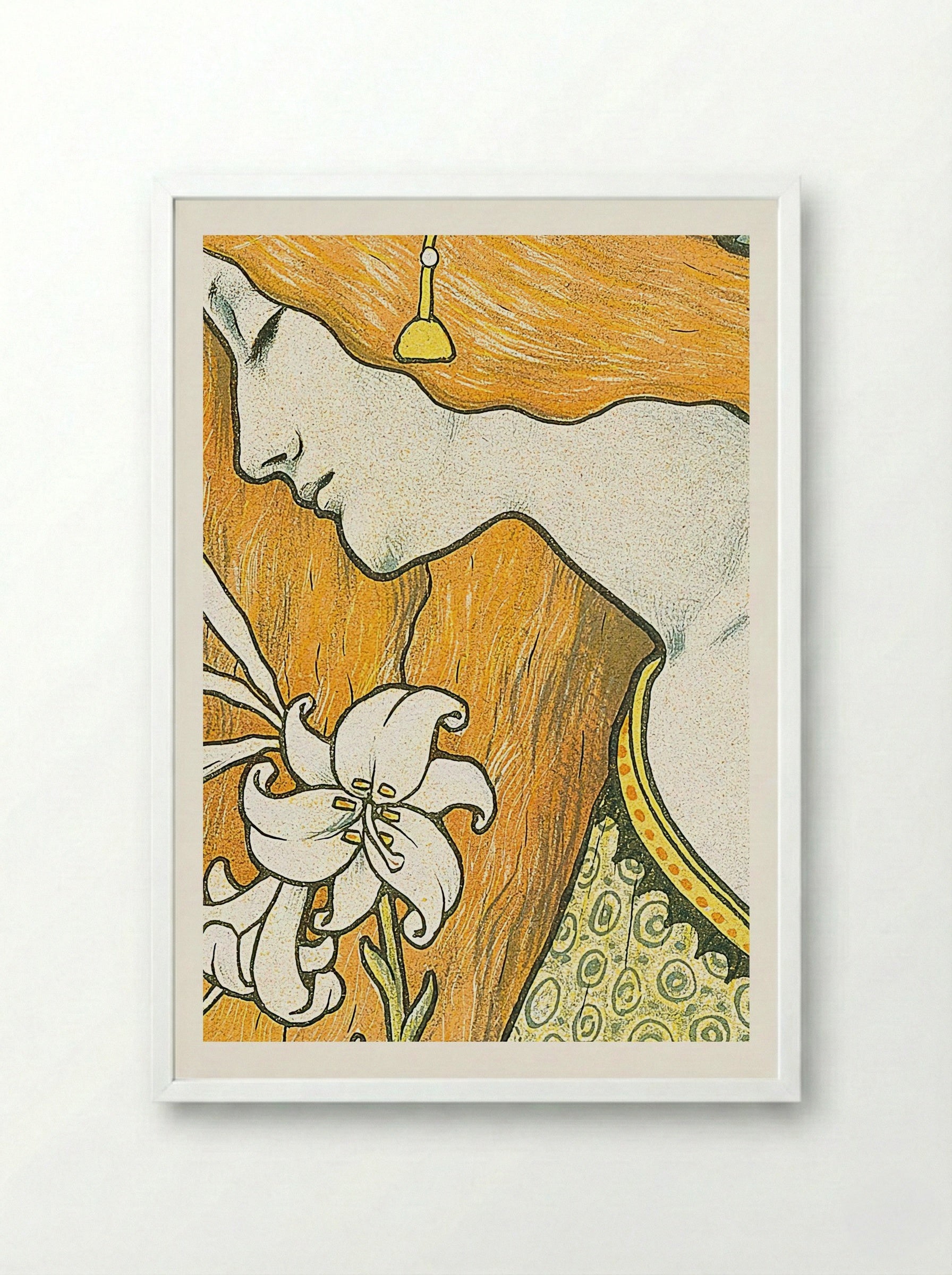 L'Ermitage - Paul Berthon - Framed Print White