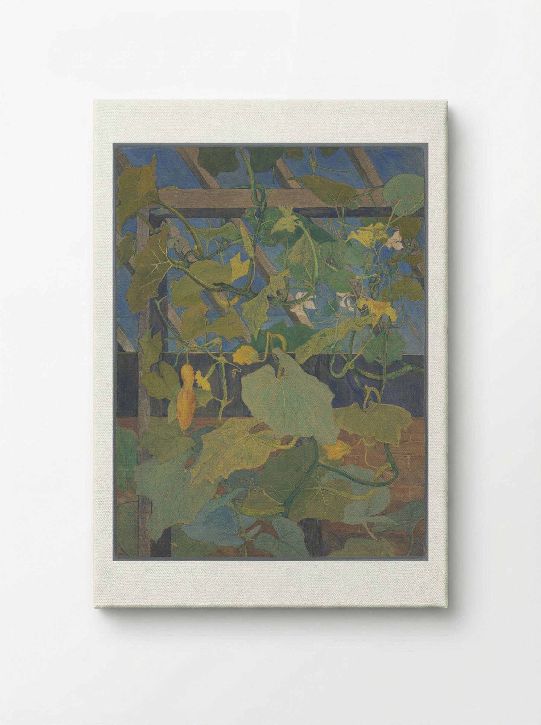 Greenhouse with Ornamental Gourds - Theo van Hoytema - Canvas