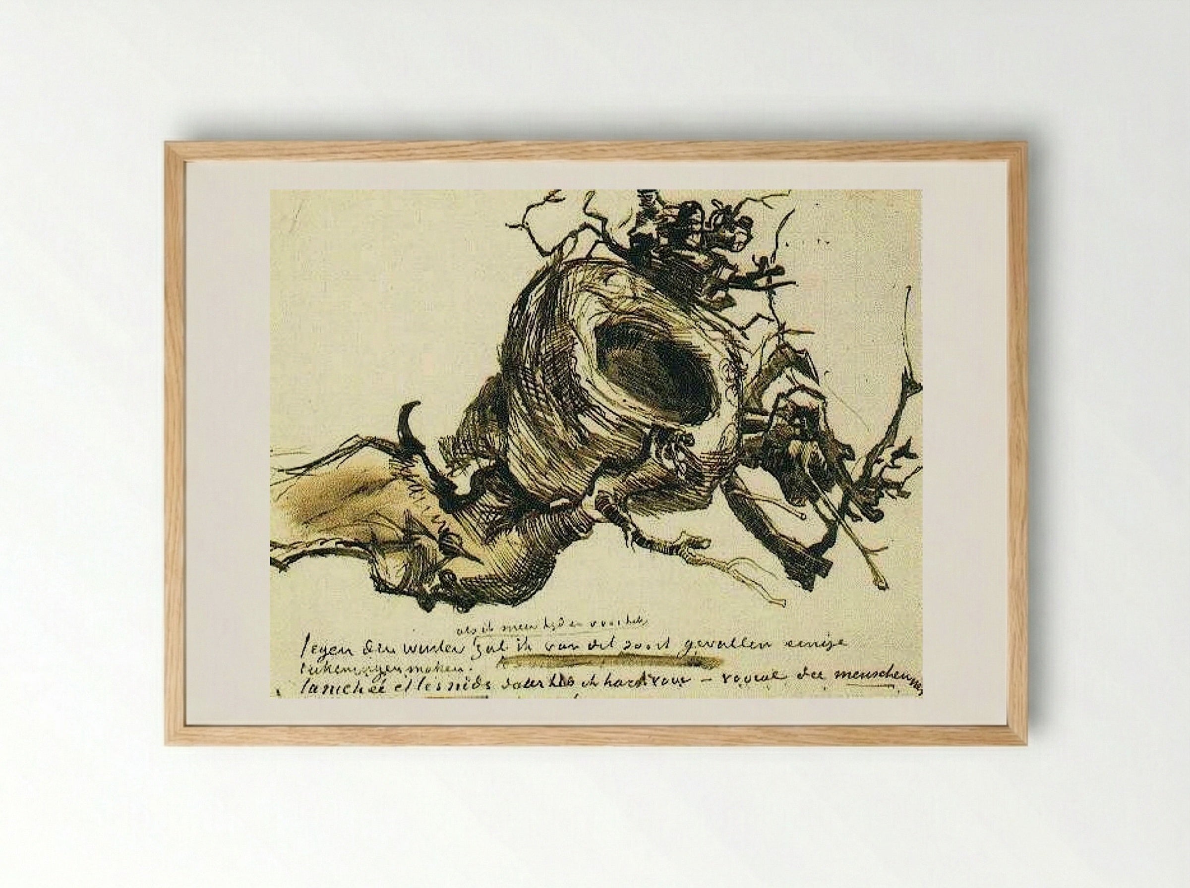 Bird's Nest - Vincent van Gogh - Framed Print Wood