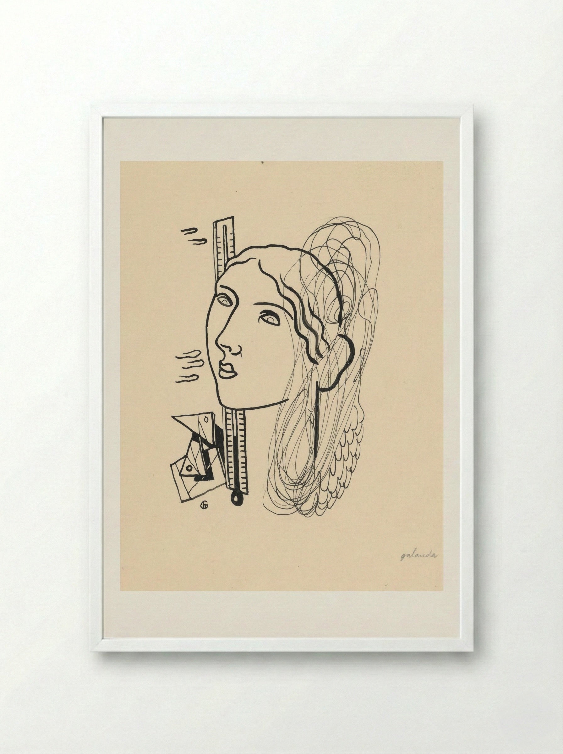 Thermometer - Mikuláš Galanda - Framed Print White