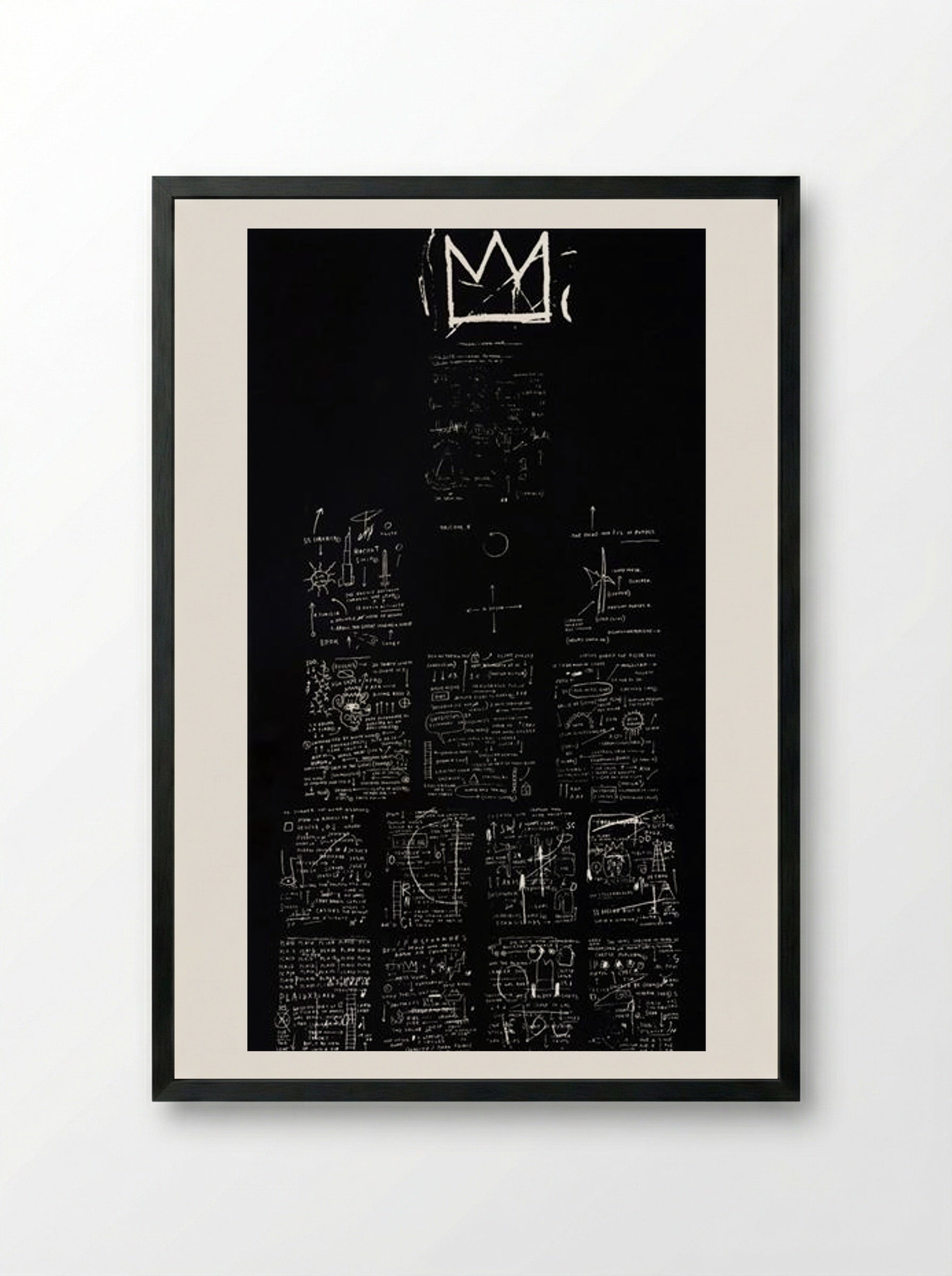 Tuxedo - Jean-Michel Basquiat - Framed Print Black