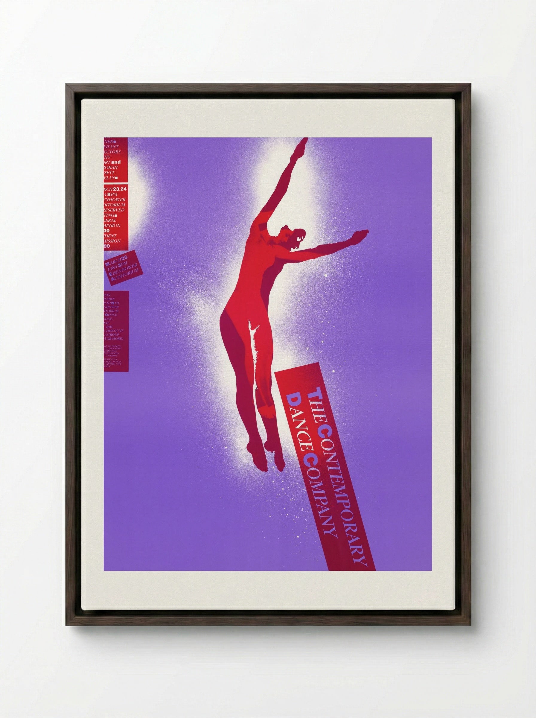 The Contemporary Dance Company - Lanny Sommese - Framed Canvas Dark Wood