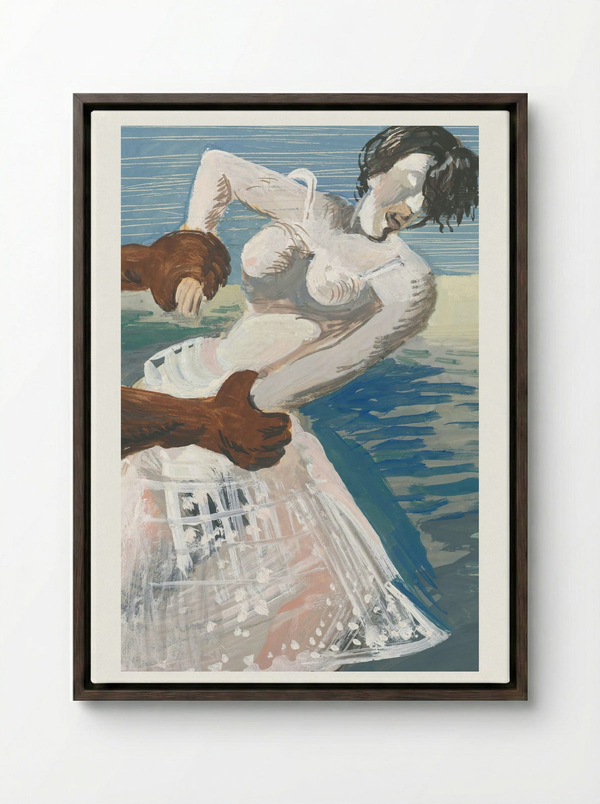 Embrace - Cyprián Majerník - Framed Canvas Dark Wood