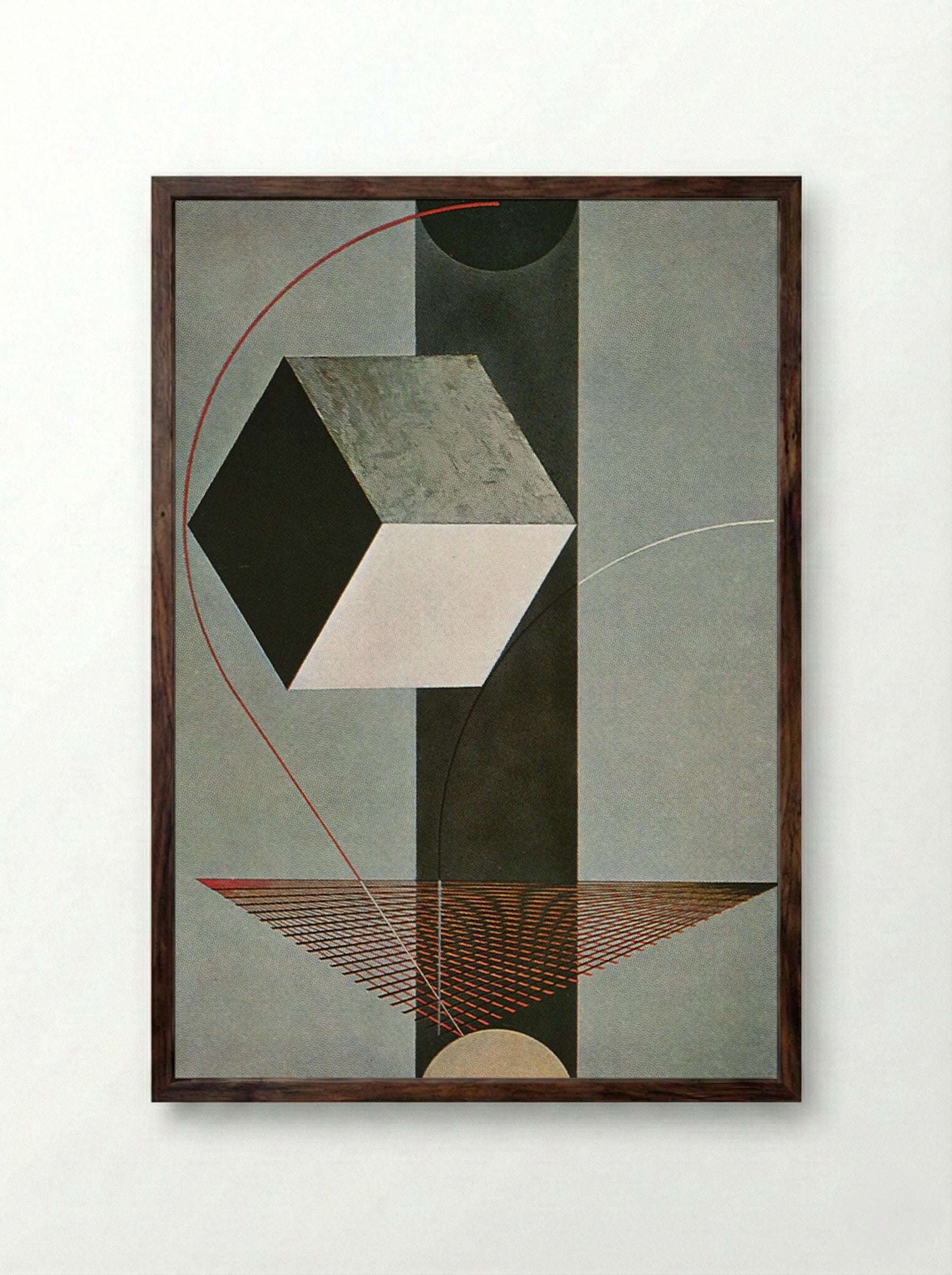 Proun 99 - El Lissitzky - Framed Print Dark Wood