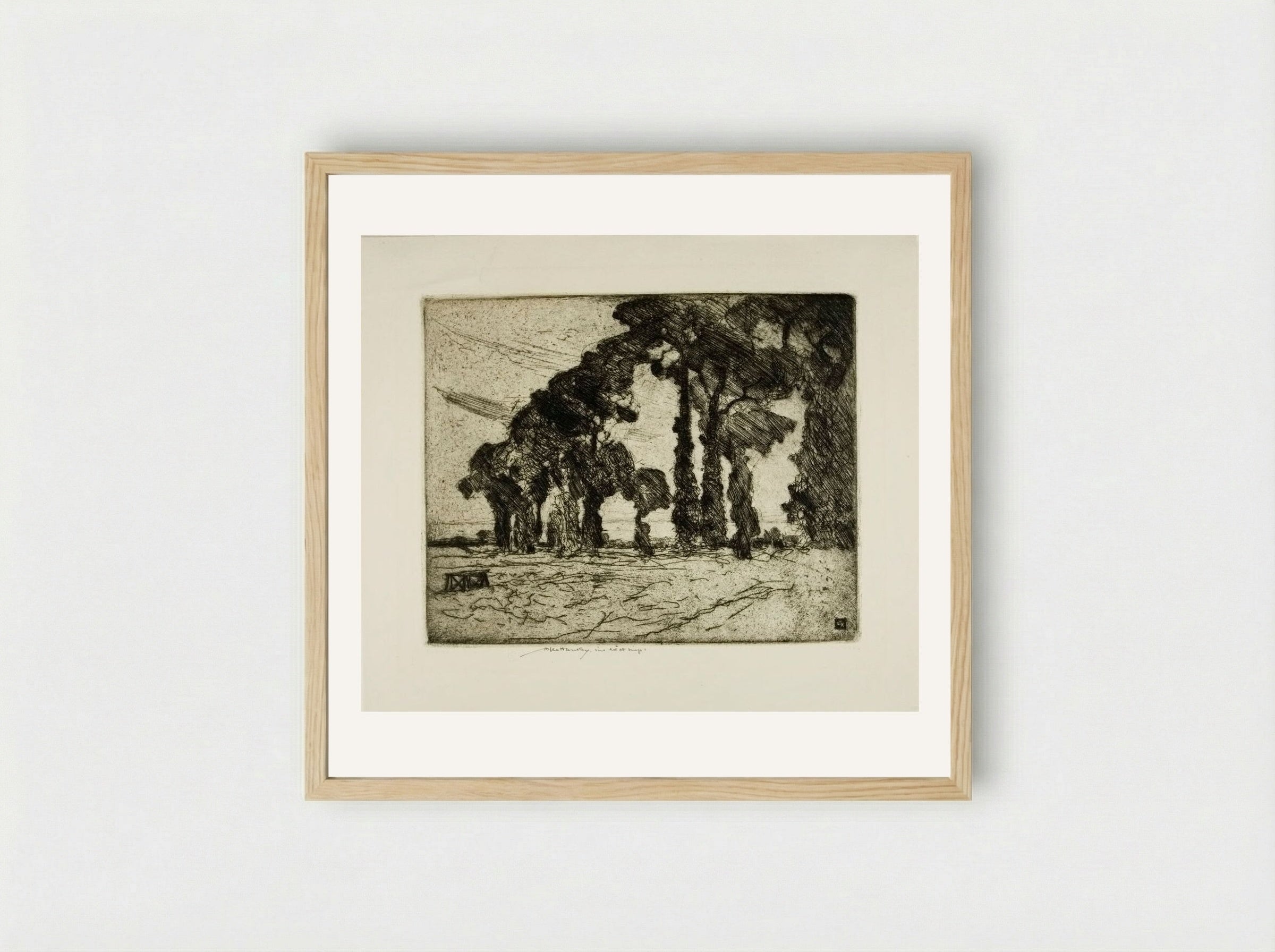 London Fields - William Lee-Hankey - Framed Print Wood