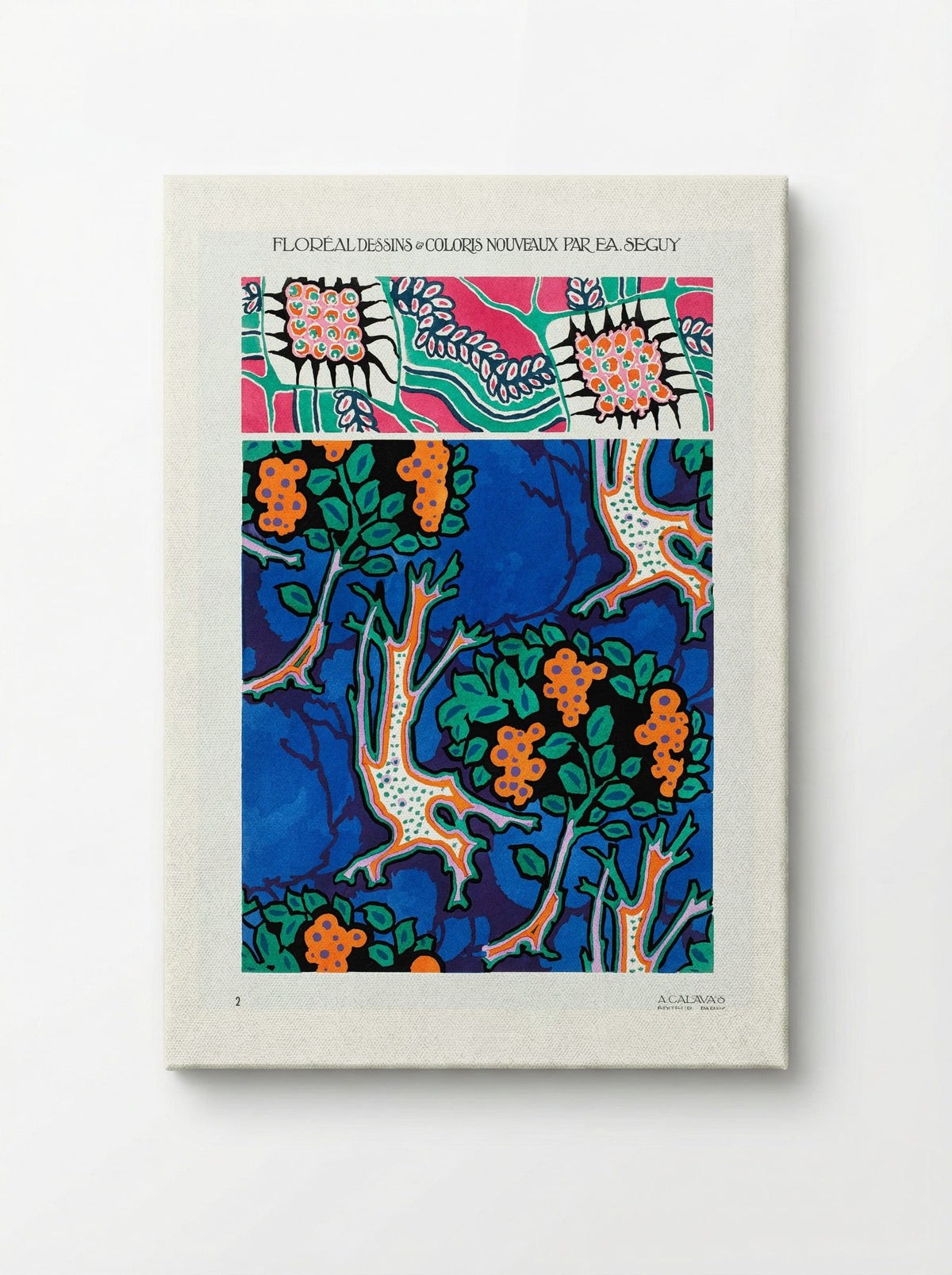 Floral Designs and Colour Schemes (Plate 4) - Émile-Allain Séguy - Canvas