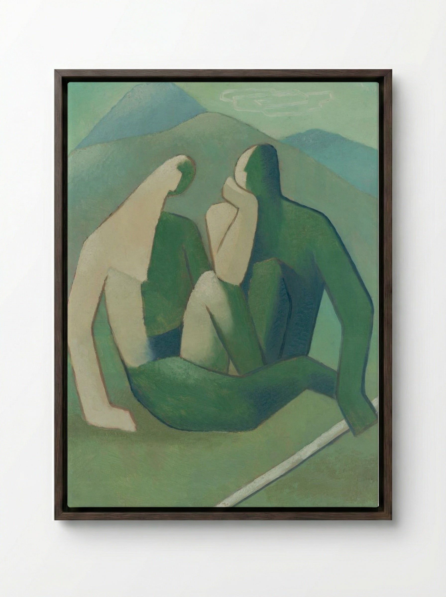 Bandits - Mikuláš Galanda - Framed Canvas Dark Wood