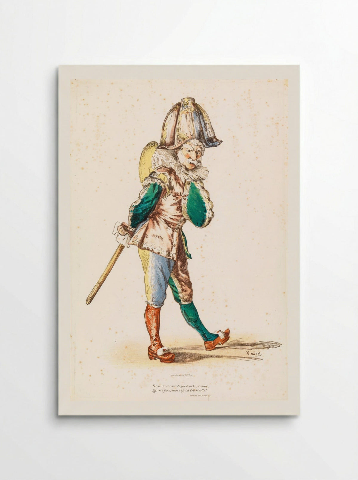 Polichinelle - Édouard Manet - Poster