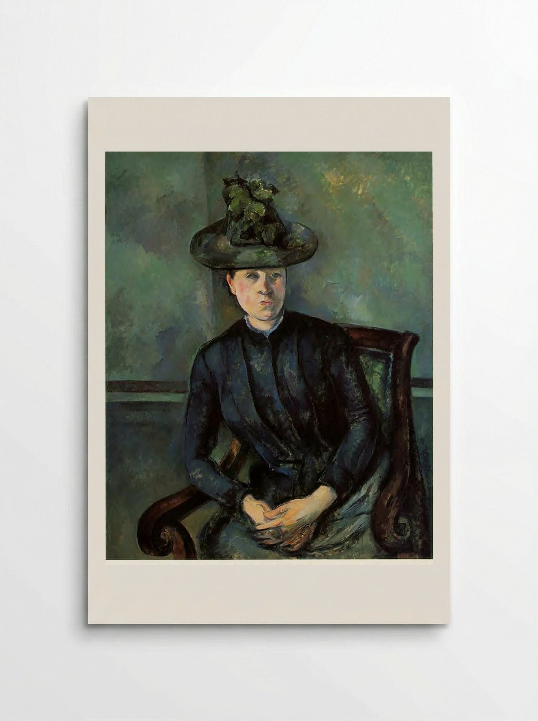 Woman in a Green Hat (Madame Cézanne) - Paul Cézanne - Poster