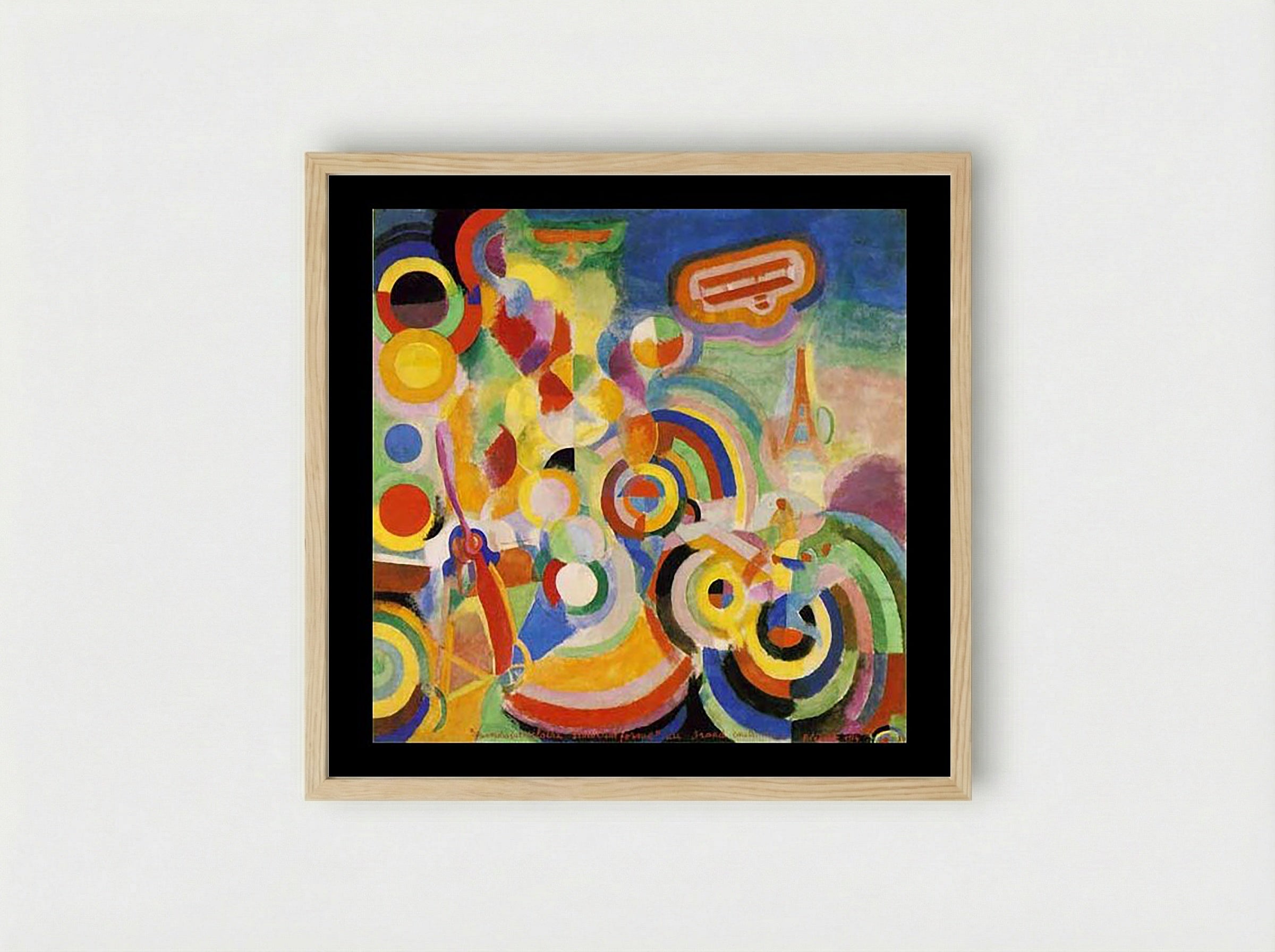 Homage to Blériot - Robert Delaunay - Framed Print Wood