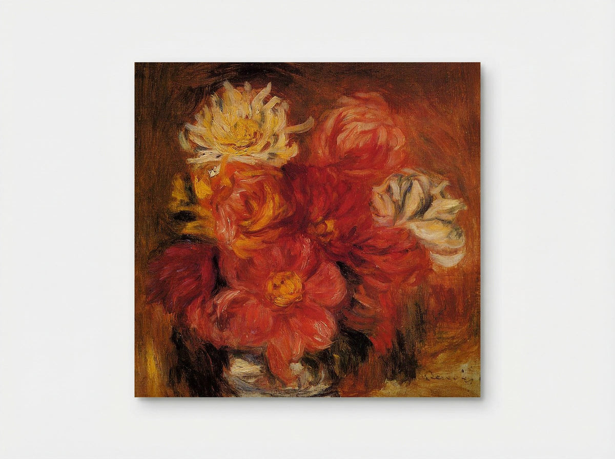 Dahlias - Pierre-Auguste Renoir - Poster