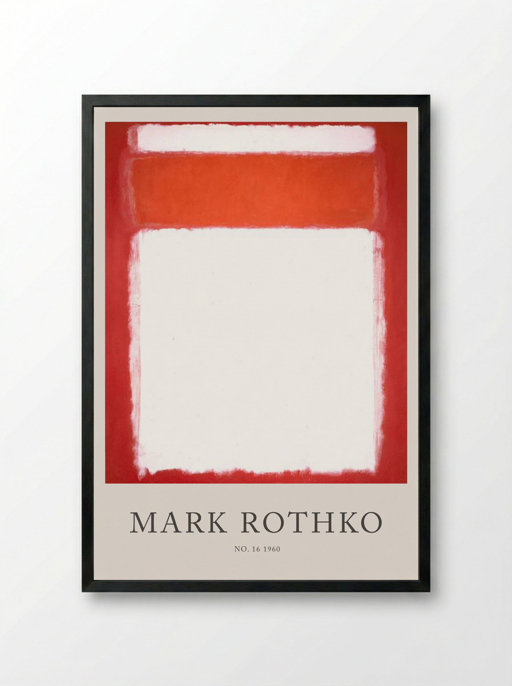 No. 16 - Mark Rothko - Framed Print Black