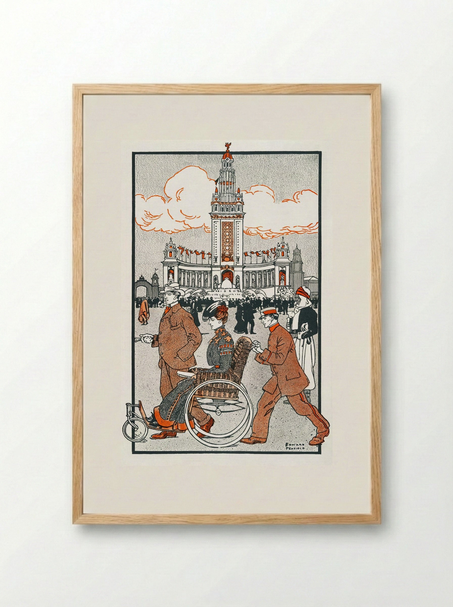 Pan-American Exposition, 1901 - Edward Penfield - Framed Print Wood