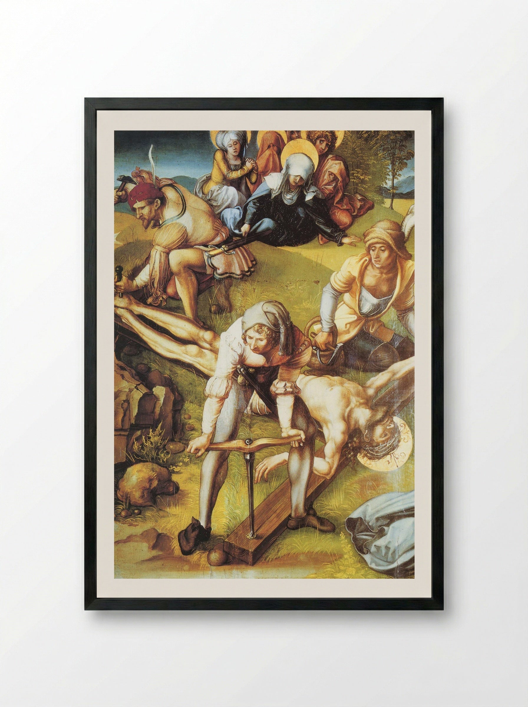 The Crucifixion - Albrecht Altdorfer - Framed Print Black