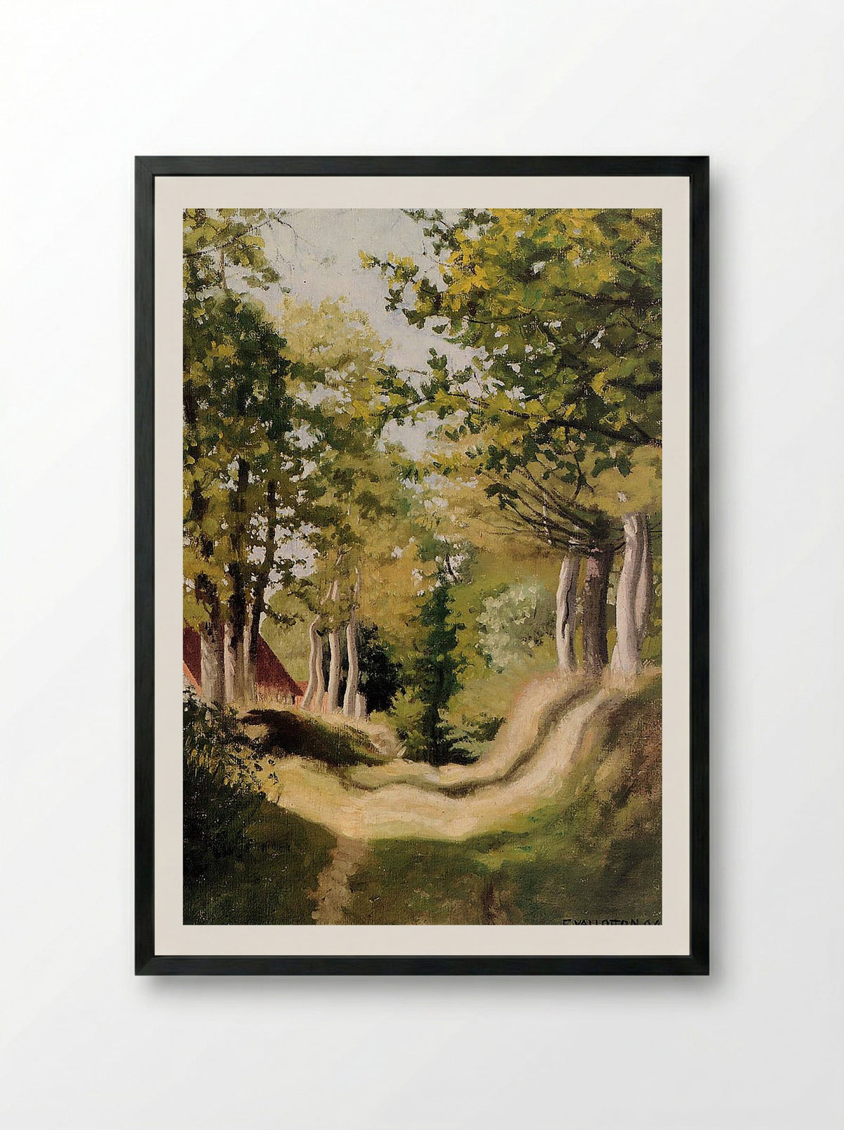 Undergrowth - Félix Vallotton - Framed Print Black