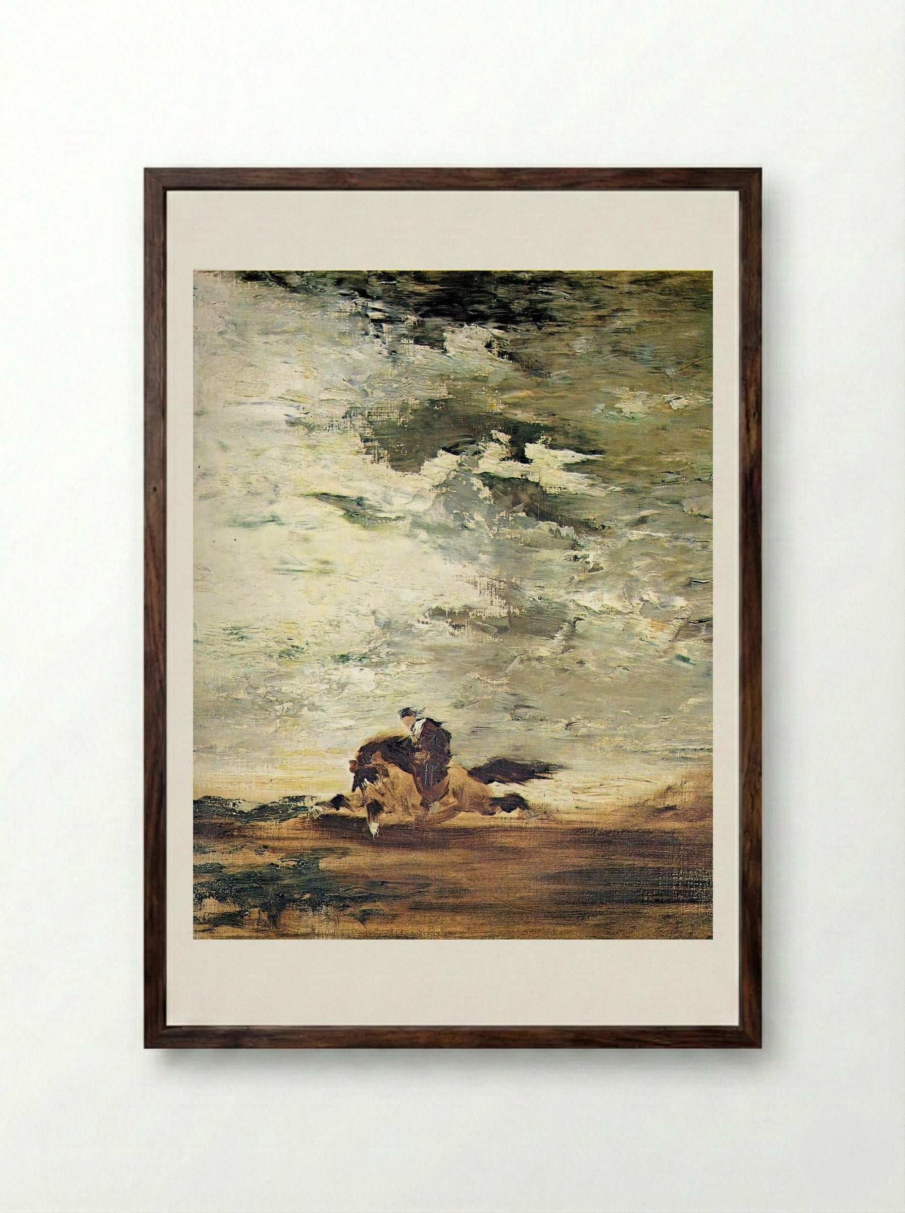 Horseman - Gustave Moreau - Framed Print Dark Wood