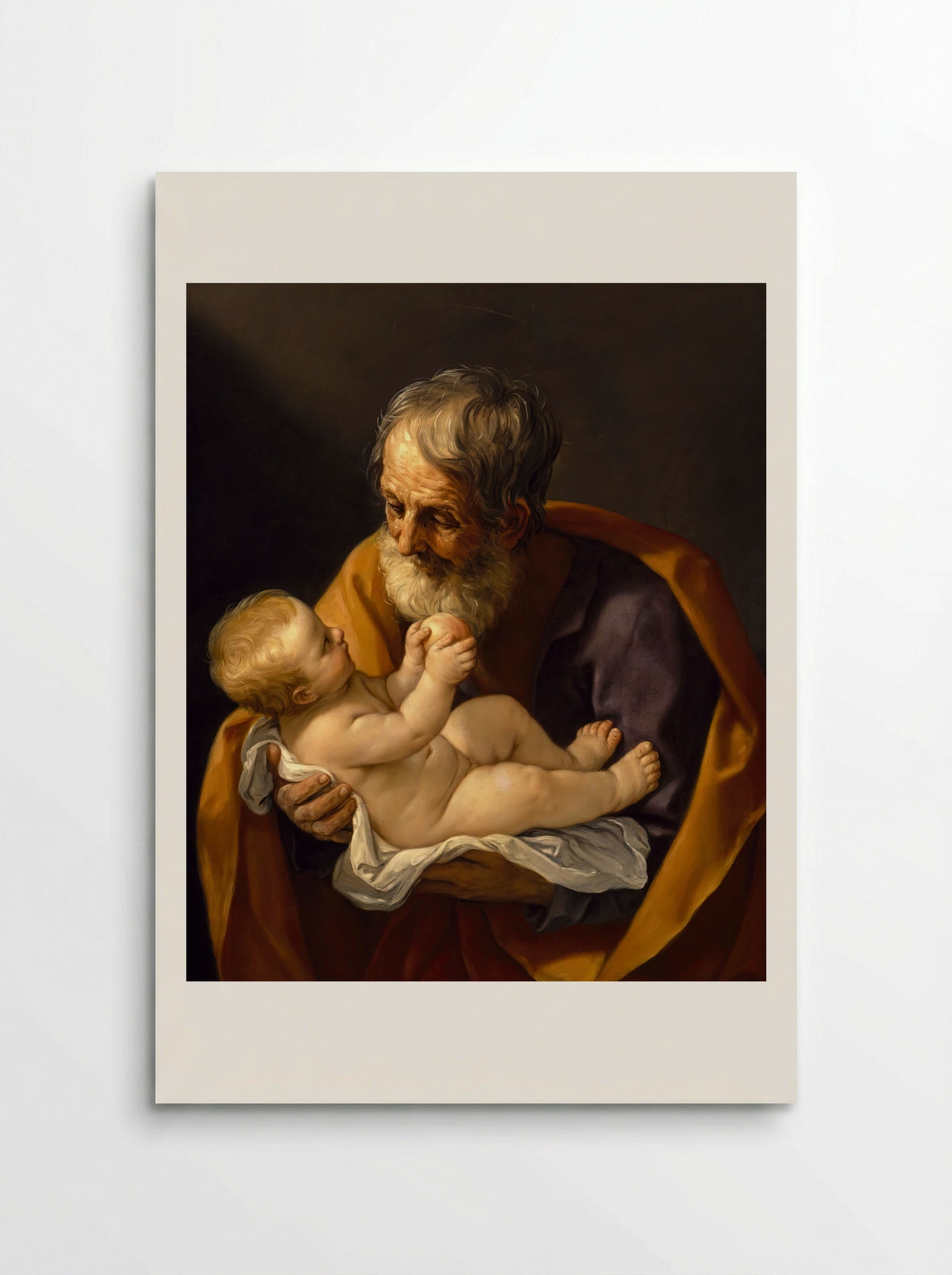 Saint Joseph and the Christ Child - Guido Reni - Poster