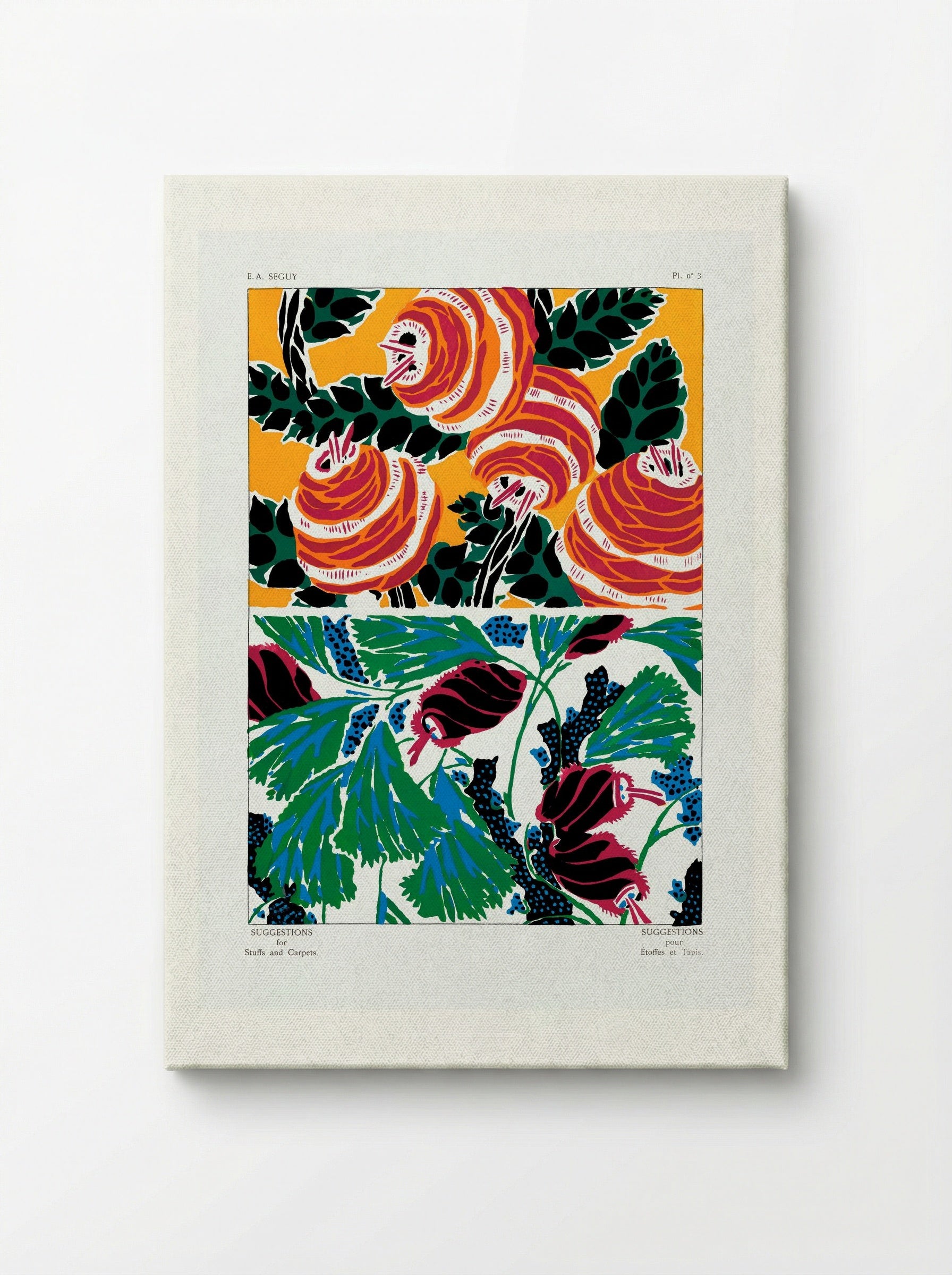 Suggestions pour Étoffes et Tapis, Plate No. 3 - Émile-Allain Séguy - Canvas