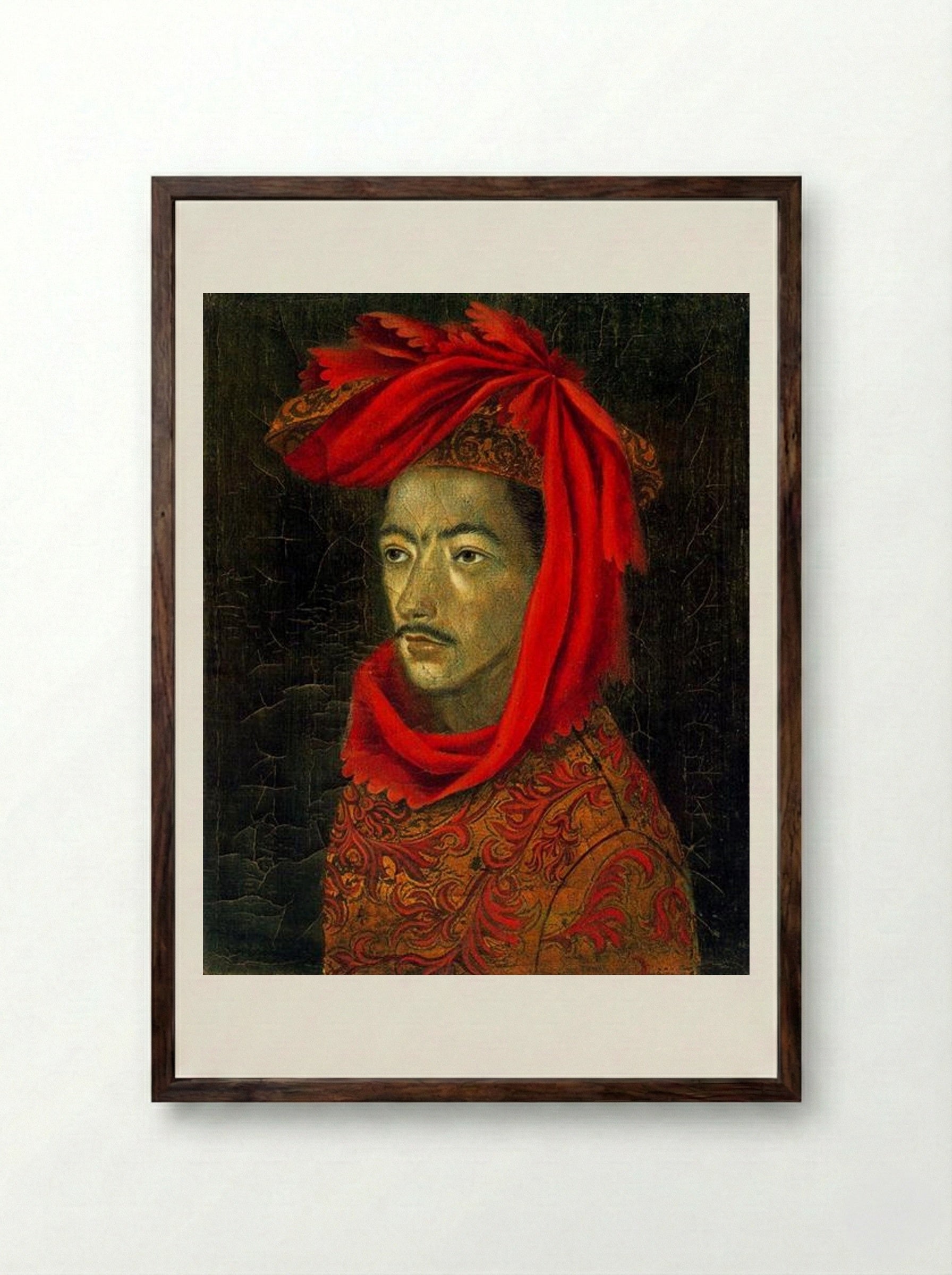 Portrait of Juan Martín - Remedios Varo - Framed Print Dark Wood