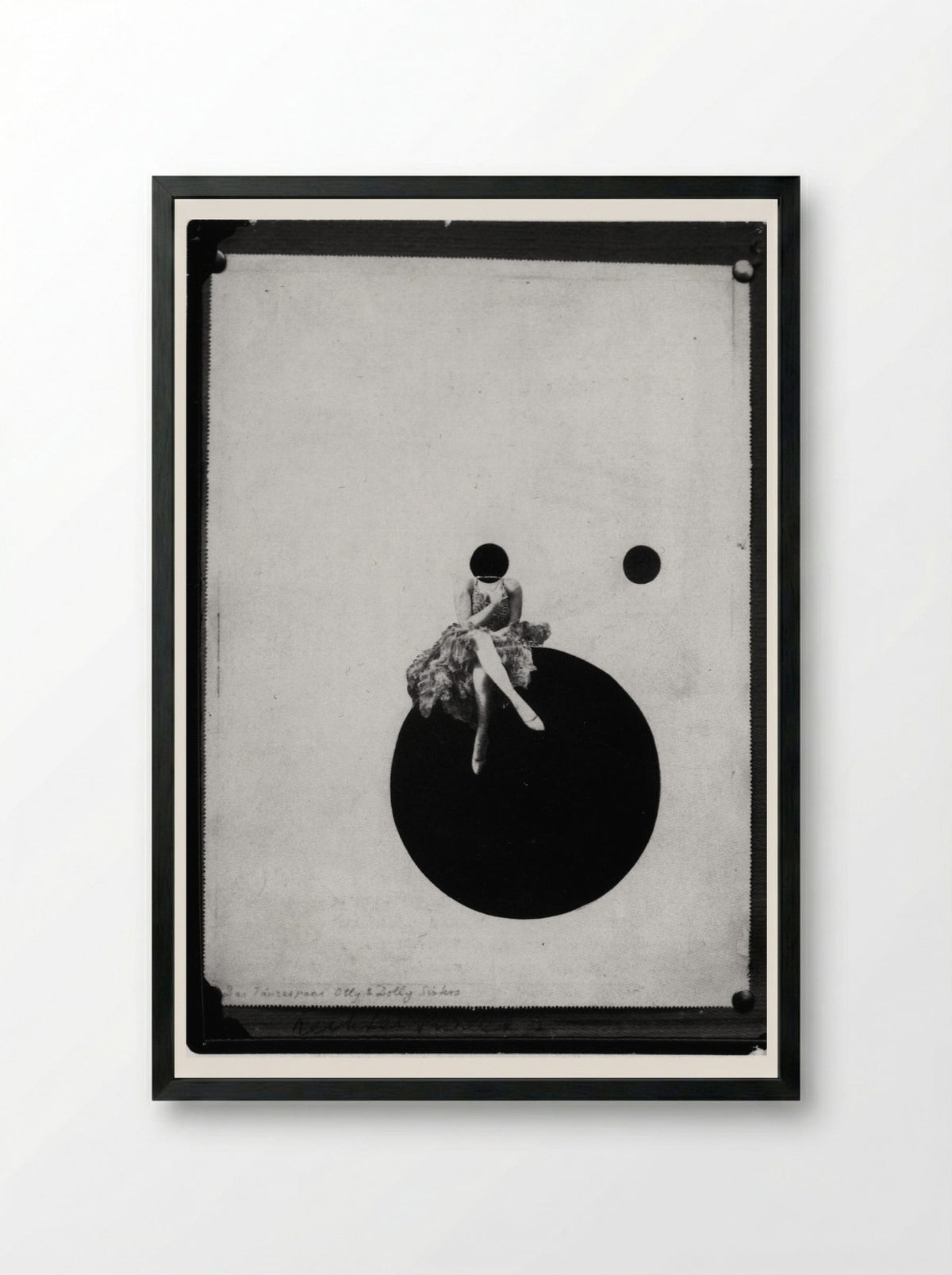 The Olly and Dolly Sisters - László Moholy-Nagy - Framed Print Black