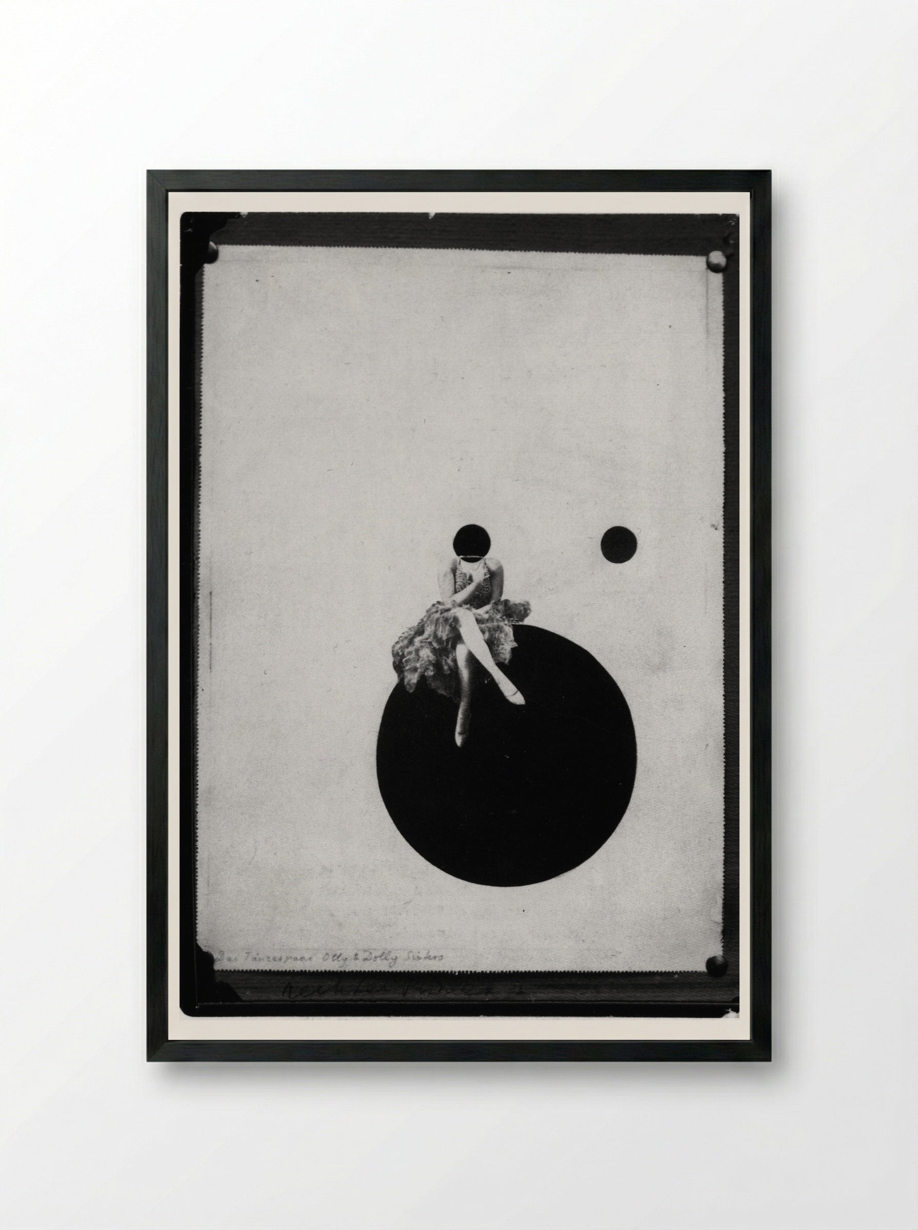The Olly and Dolly Sisters - László Moholy-Nagy - Framed Print Black