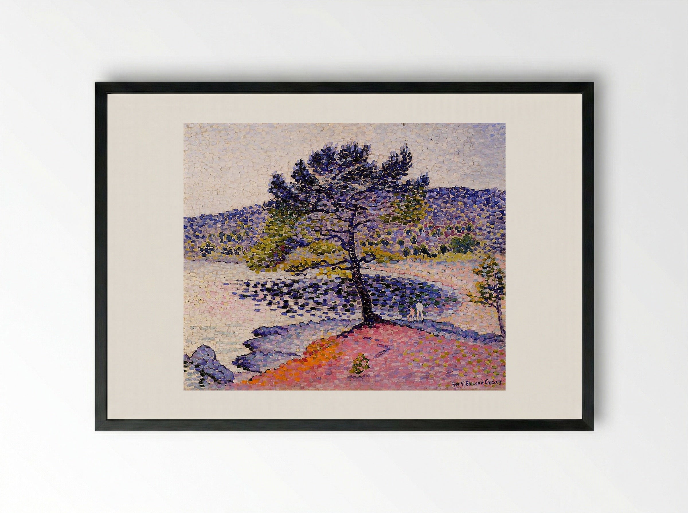 The Beach, Evening - Henri-Edmond Cross - Framed Print Black