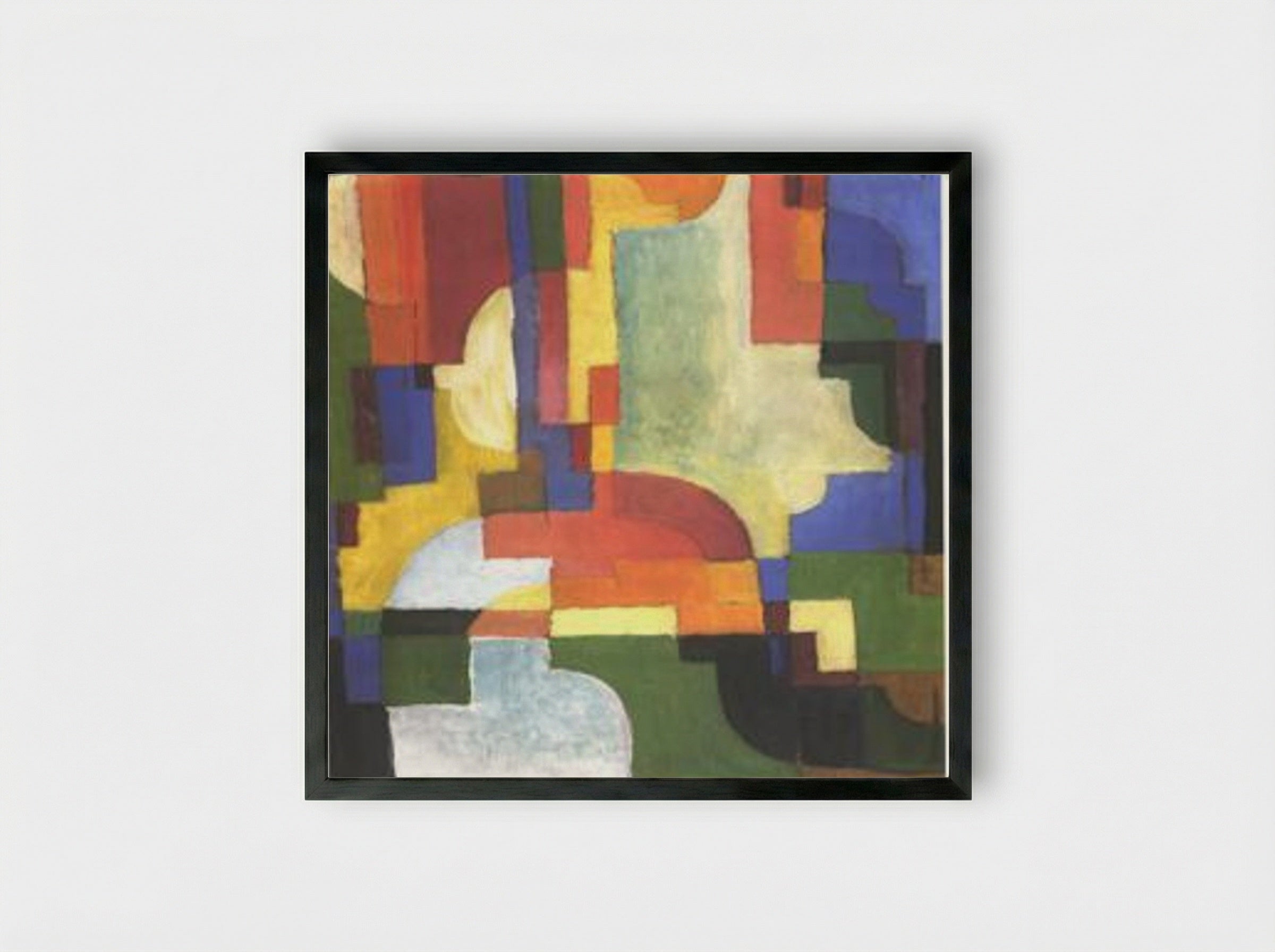 Colourful Shapes - August Macke - Framed Print Black