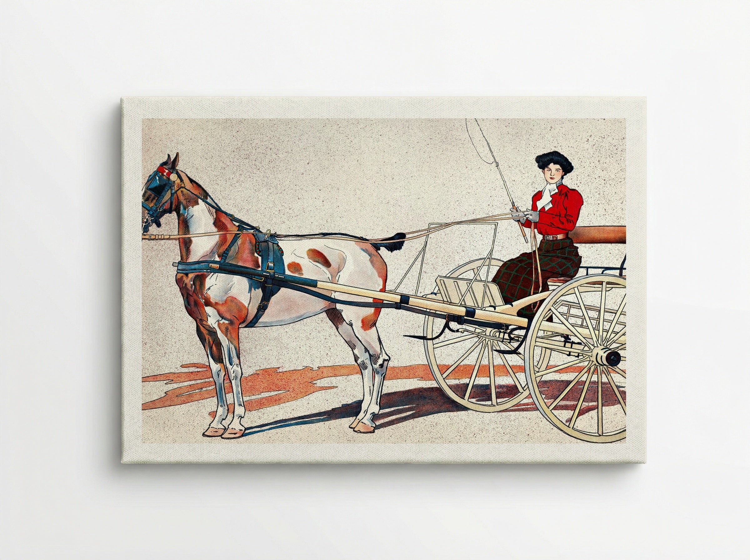 A Kentucky Breaking Cart - Edward Penfield - Canvas