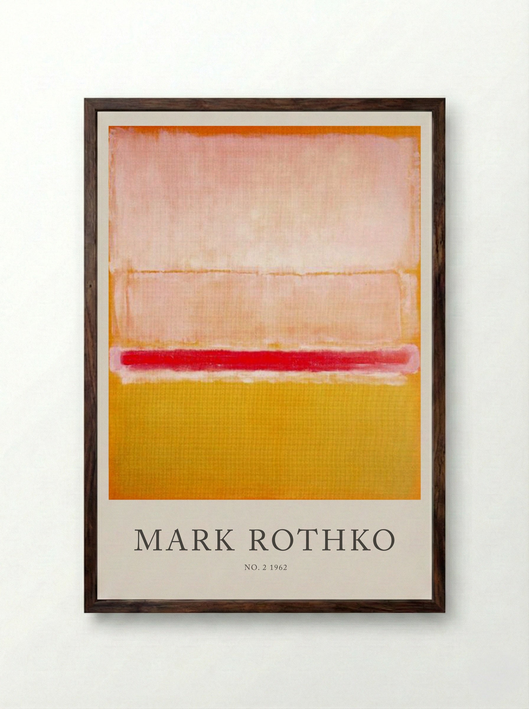 No. 2, 1962 - Mark Rothko - Framed Print Dark Wood